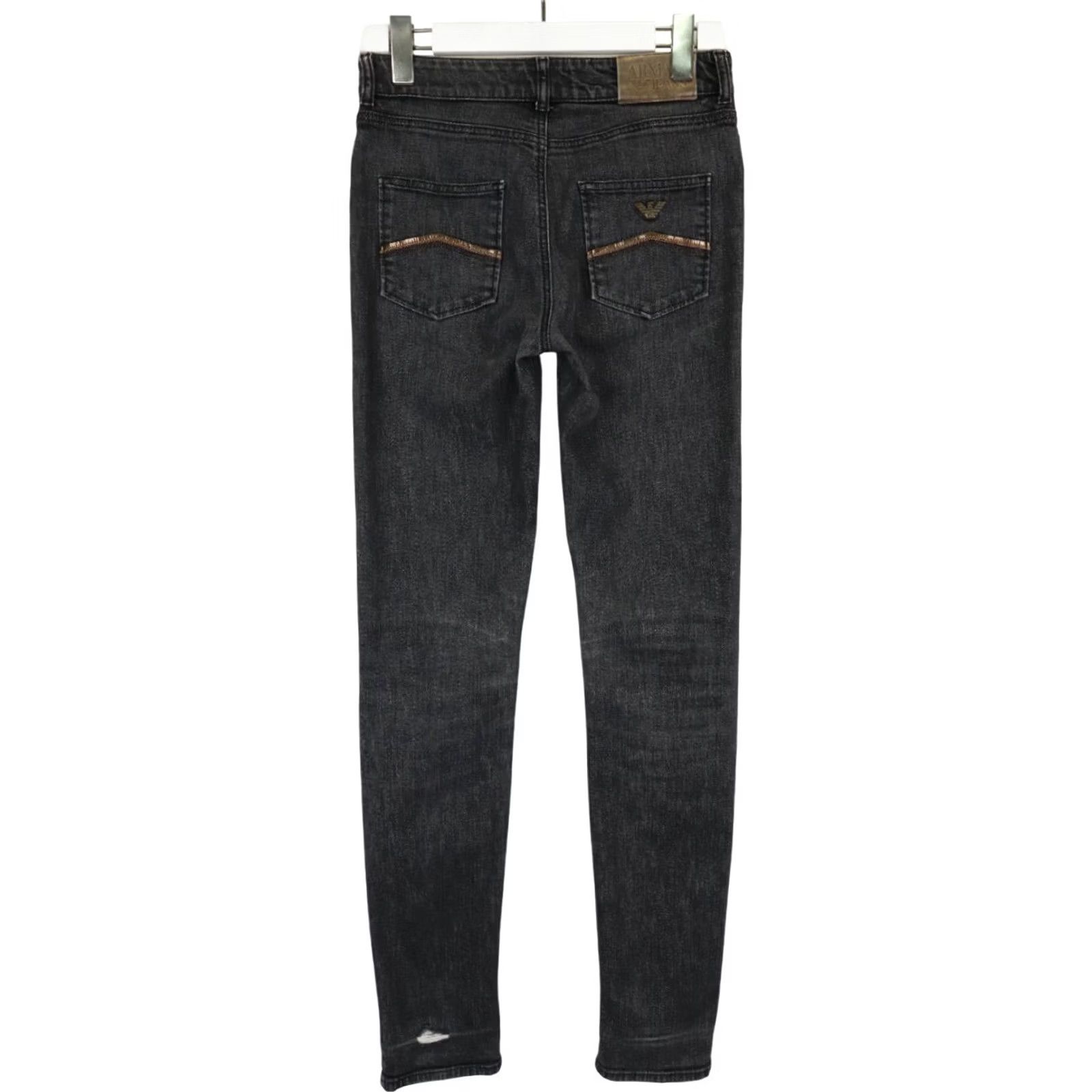 Vintage ARMANI JEANS Jeans Women's US 28 Gray Fade Effect Casual Zip Fly Stretch Size 28" / US 6 / IT 42 - 2 Thumbnail