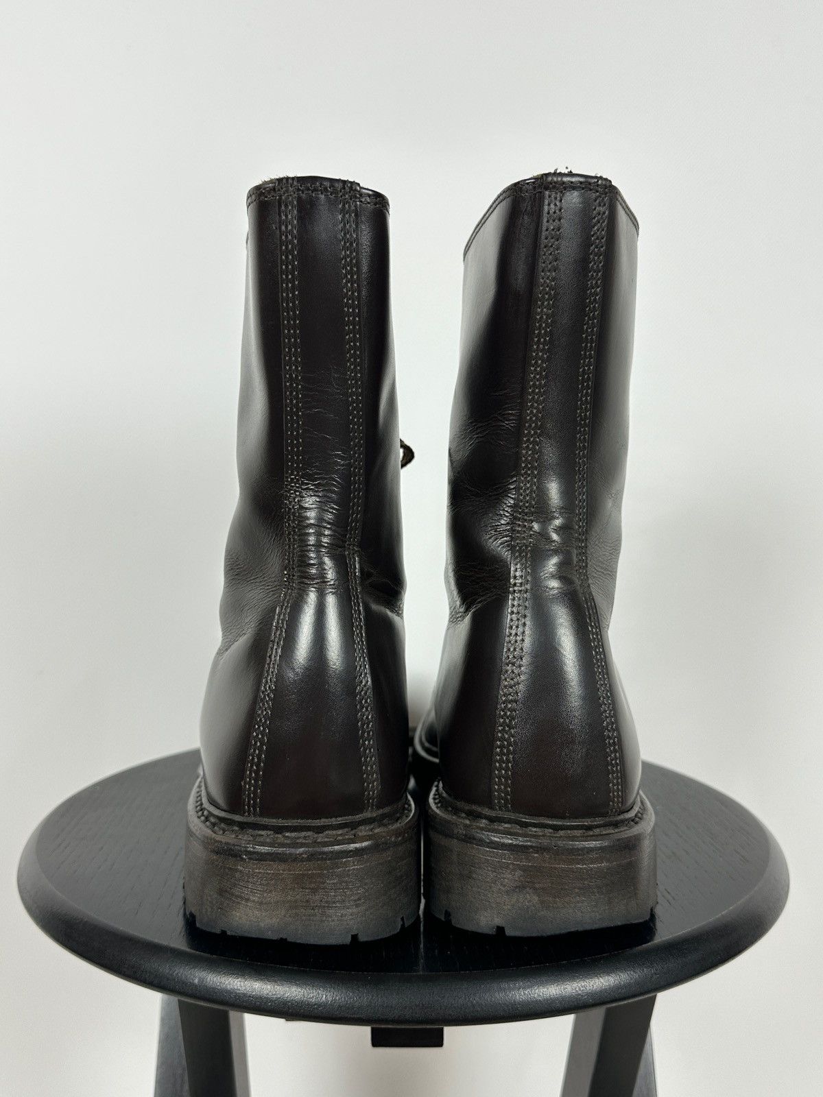 Vintage Vintage Italy Army Paratrooper Combat Brown Leather Boots Size US 9 / EU 42 - 12 Thumbnail