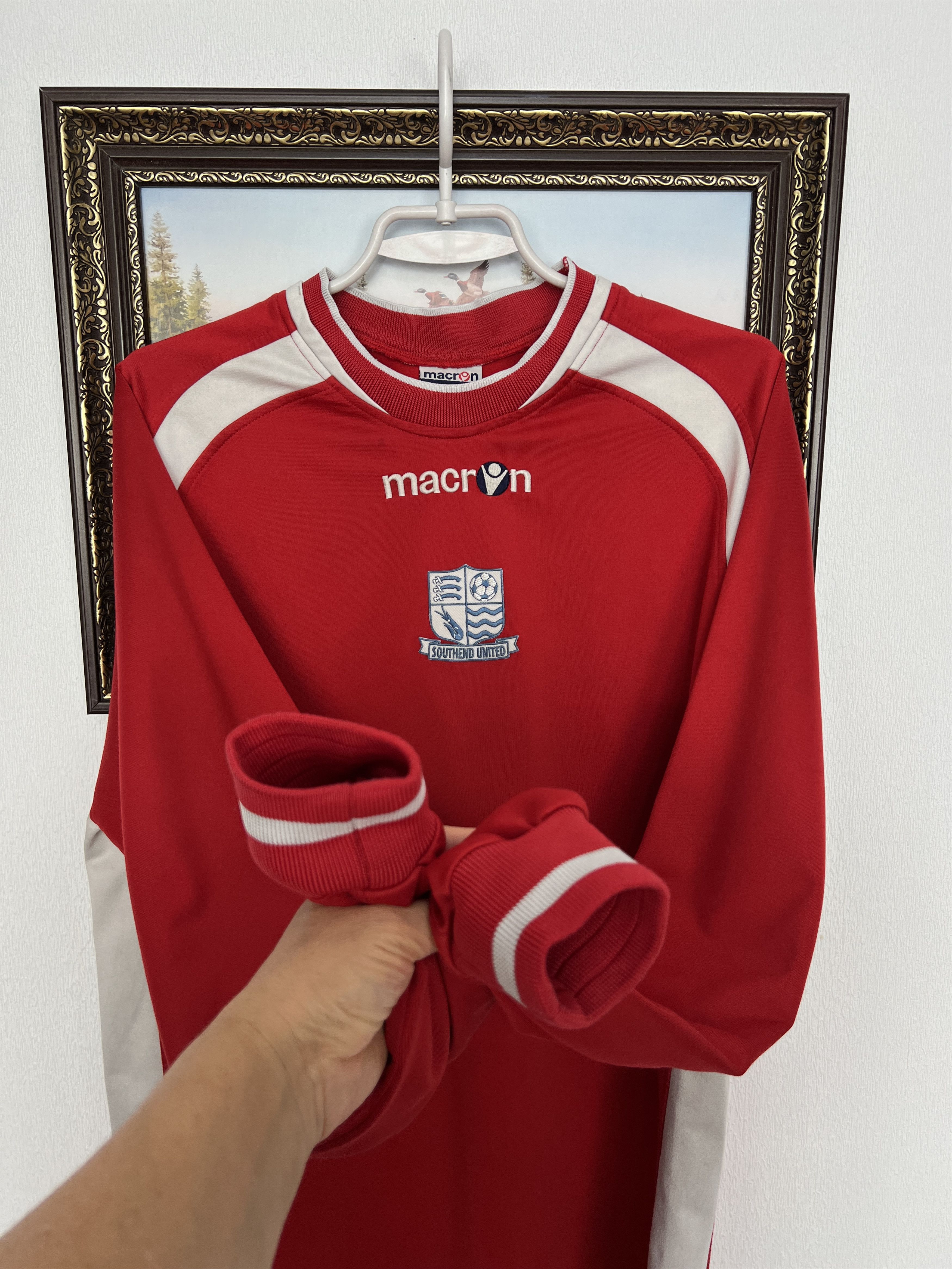 Macron Southend United Football Train Sweatshirt Soccer Track Top Size US M / EU 48-50 / 2 - 4 Thumbnail