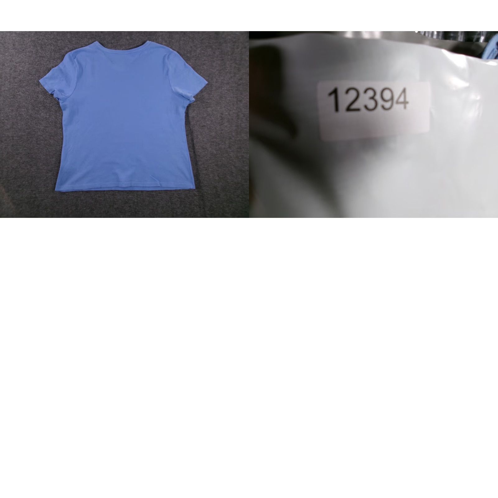 Croft & Barrow VINTAGE Croft & Barrow Top Women L Blue Base Layer Capsule Everyday Basic Short Sleeve Size L / US 10 / IT 46 - 8 Thumbnail