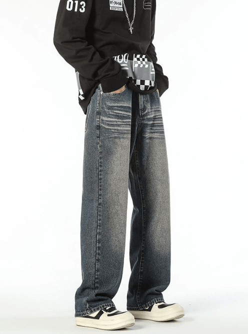 Japanese Brand × Jean American straight street casual distressed jeans Size US 34 / EU 50 - 5 Thumbnail