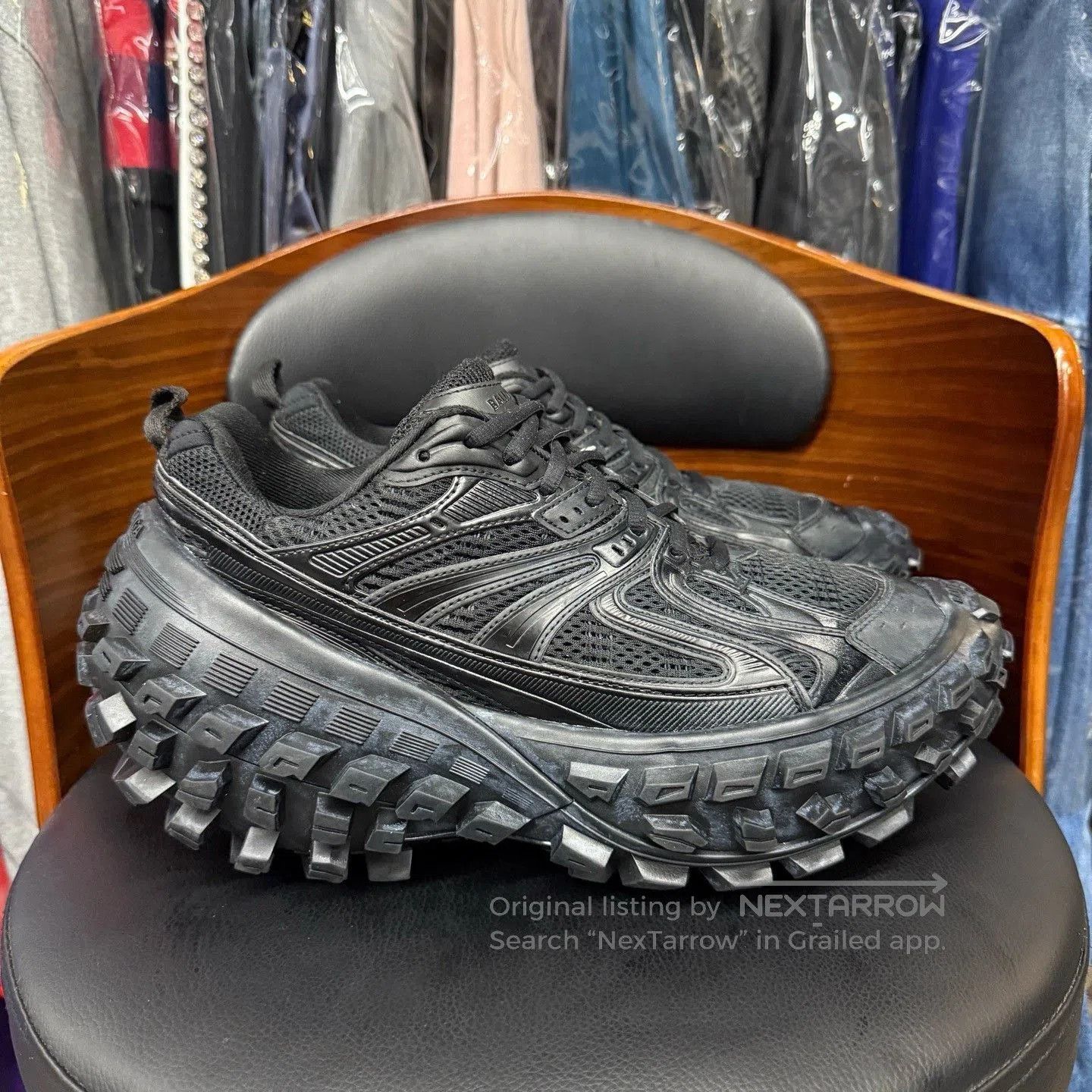 Balenciaga Balenciaga Bouncer Black Sneakers. Size US 8 / EU 41 - 4 Thumbnail