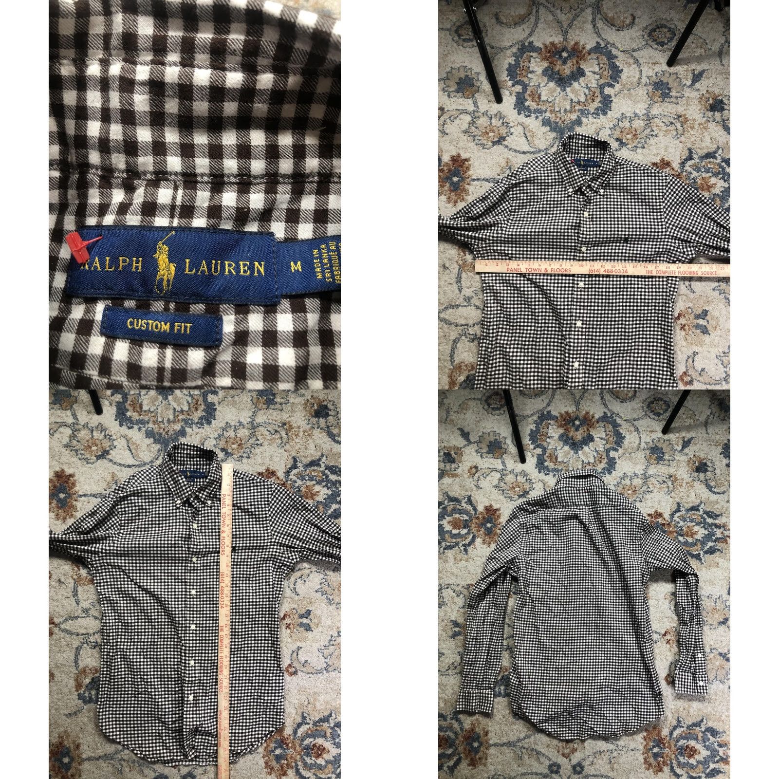 Ralph Lauren Ralph Lauren Shirt Mens Medium Black Check Button-Down Long Sleeve Pony Logo Size US M / EU 48-50 / 2 - 8 Thumbnail