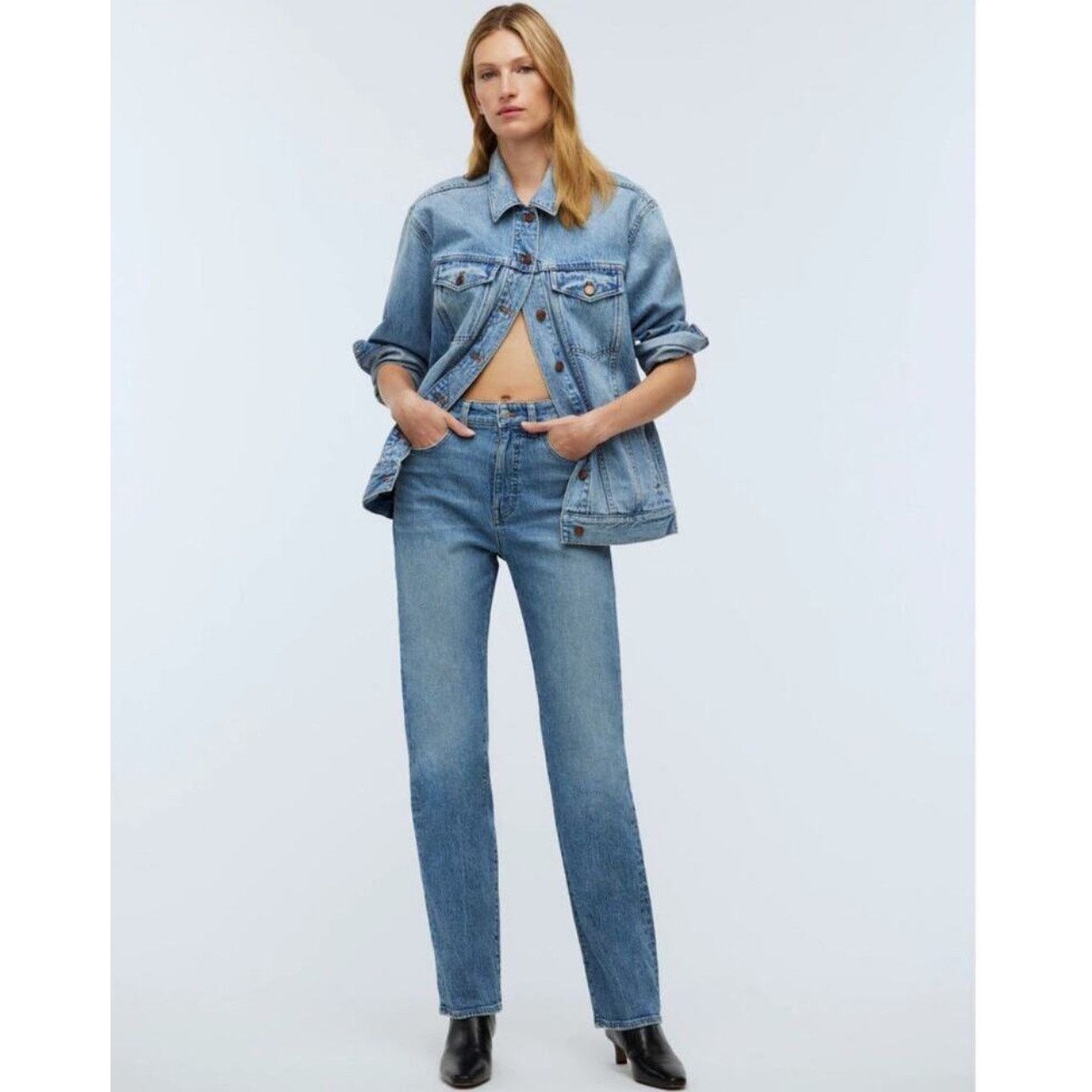 Madewell NWOT Madewell The '90s Straight Jean In Rondell Wash Size 30 Size 30" / US 8 / IT 44 - 1 Thumbnail