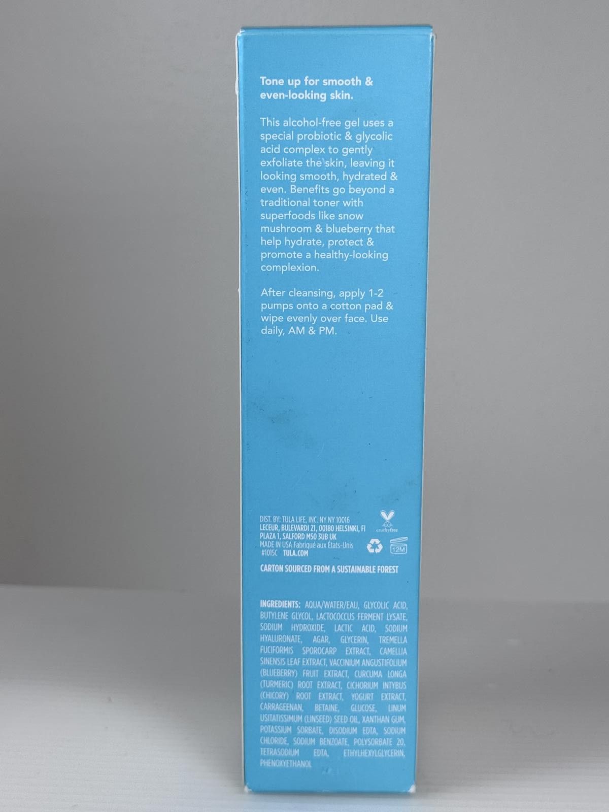 Tultex Tula Skincare Get Toned Pro-Glycolic 10% Resurfacing Toner Size ONE SIZE - 2 Thumbnail