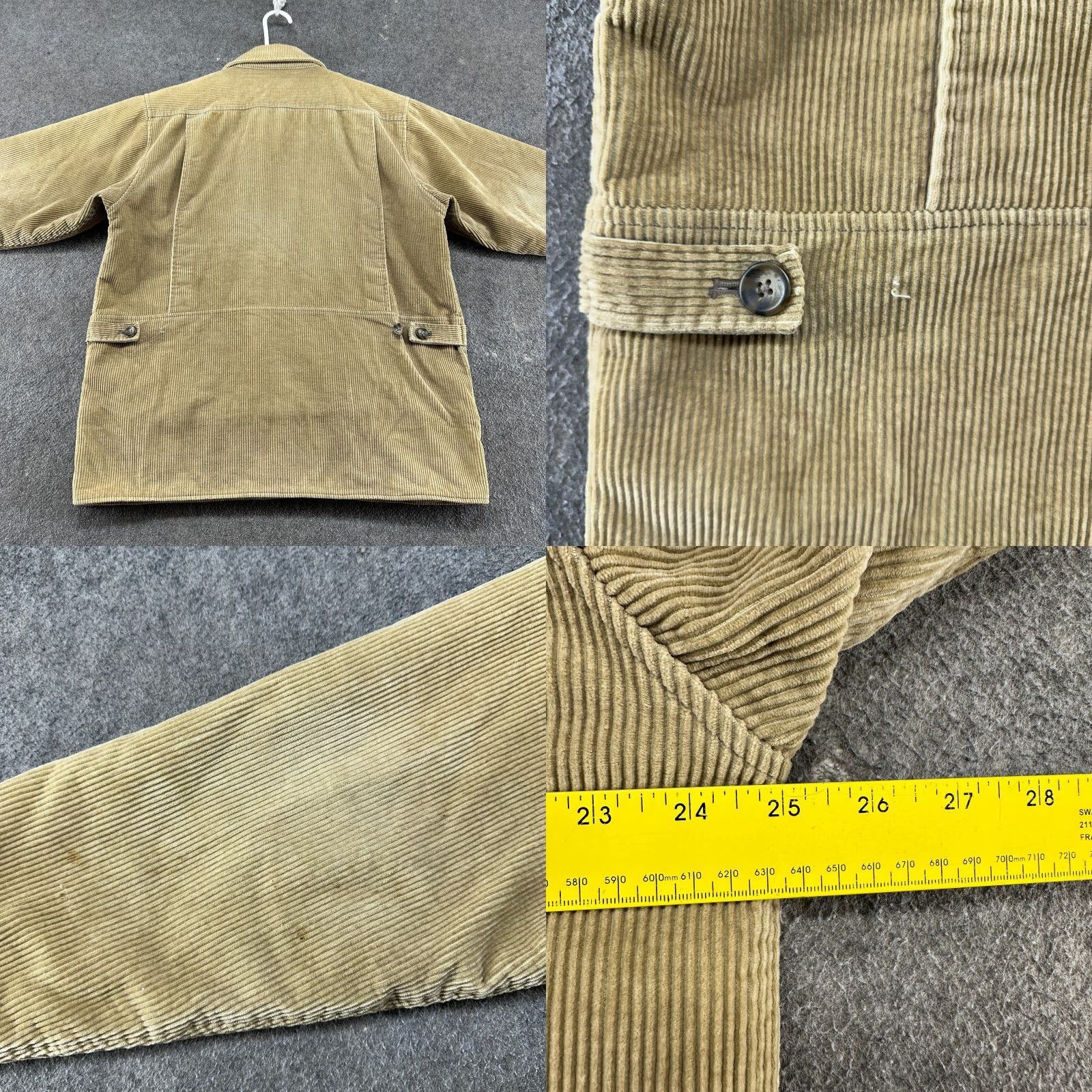 ExOfficio VINTAGE Ex Officio Coat Mens M Brown Corduroy Lined 90s Overcoat Winter Fall Casual Button Pockets Classic Size US M / EU 48-50 / 2 - 8 Thumbnail