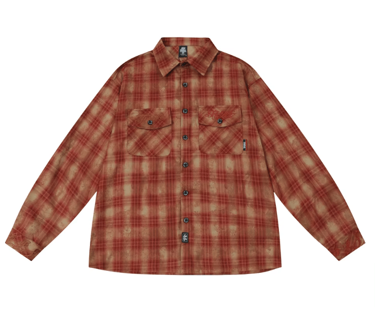 Japanese Brand × Vintage "Build for Faith-L" Pocket Plaid Shirts Size US L / EU 52-54 / 3 - 1 Thumbnail