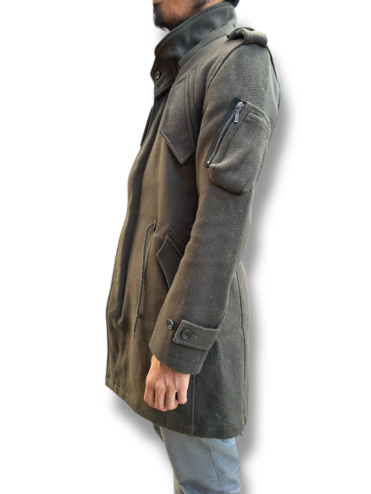 Tornado Mart 🇯🇵 TORNADO MART HEAVY PARKA WOOL MILITARY JACKET Size US M / EU 48-50 / 2 - 13 Thumbnail