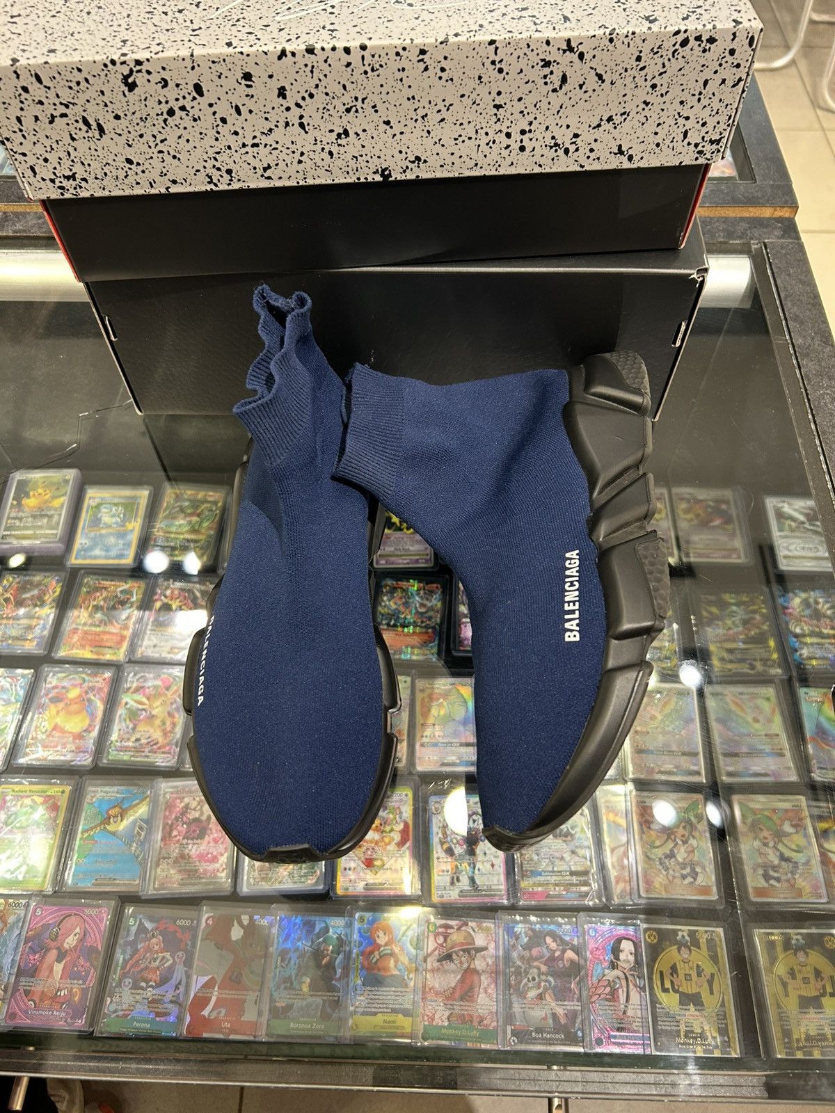 Balenciaga Balenciaga speed runner navy Size US 9 / EU 42 - 1 Thumbnail