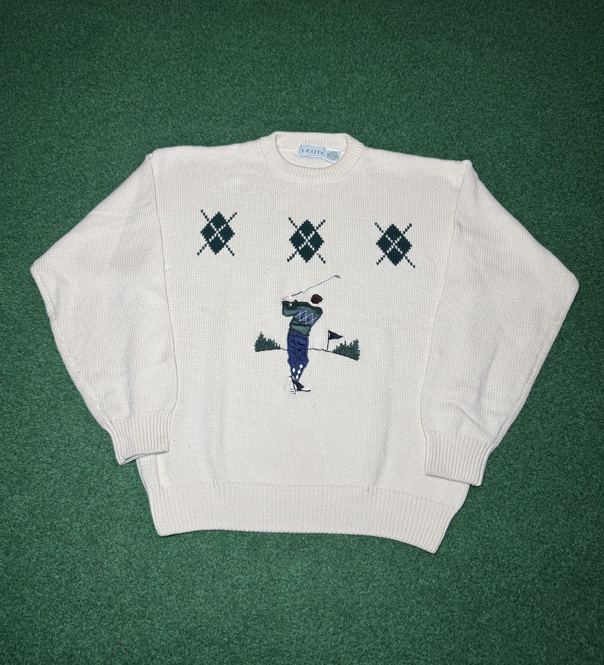 Izod Izod Golf Vintage Knit Sweater Crewneck Medium Golfing Size US M / EU 48-50 / 2 - 1 Thumbnail