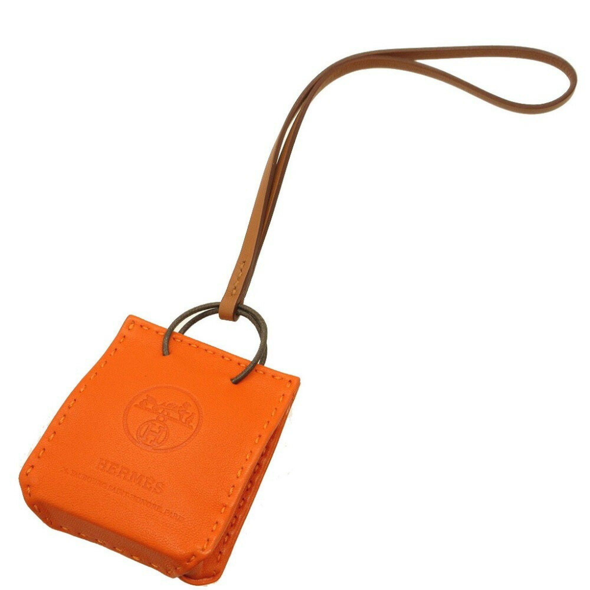 image of Hermes Sac Orange Anu Milo Bag Charm 0083 Hermes, Women's