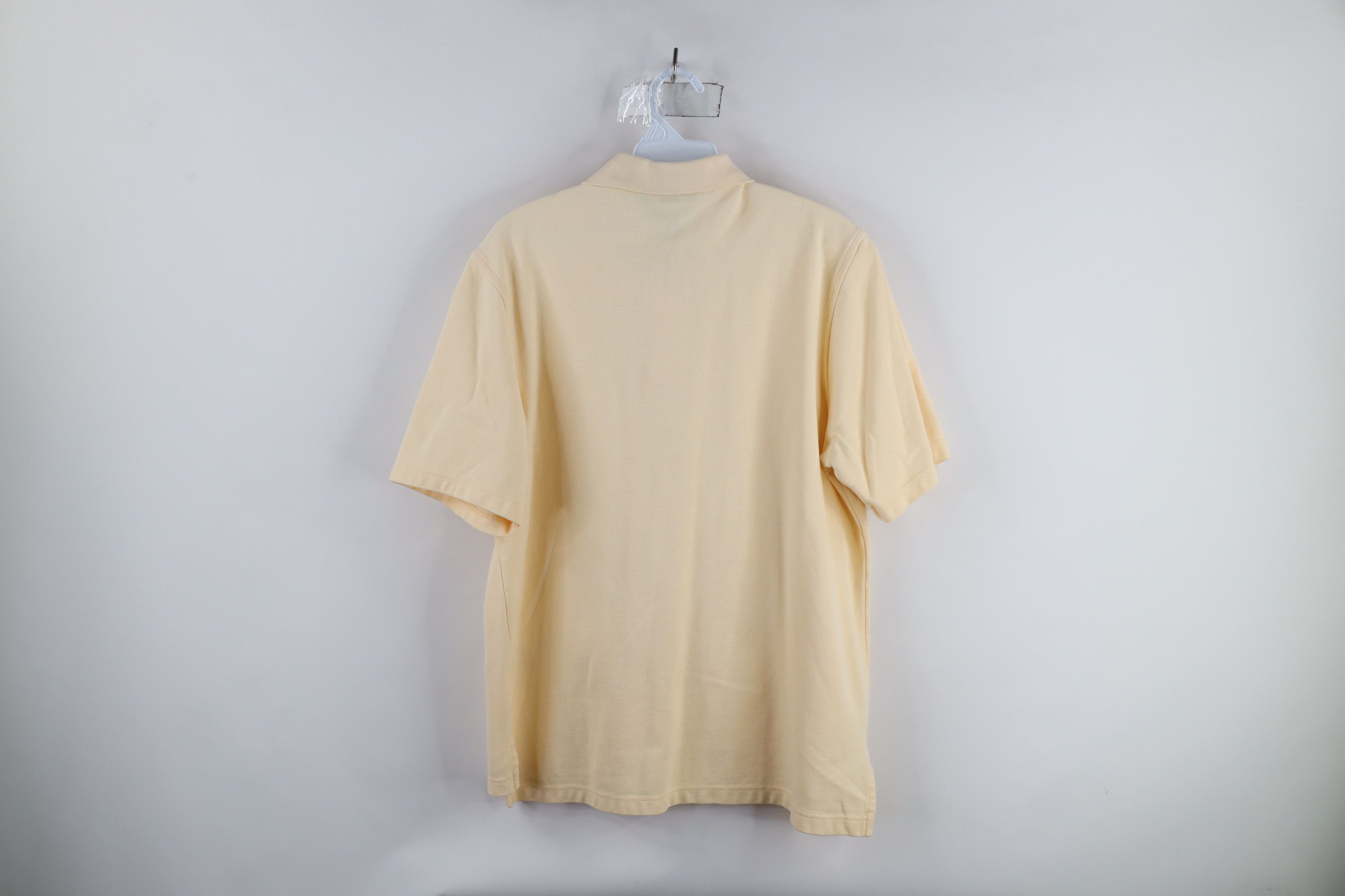 Lands' End × Vintage Vintage 90s Lands End Pique Cotton Polo Shirt Yellow USA Size US M / EU 48-50 / 2 - 9 Thumbnail