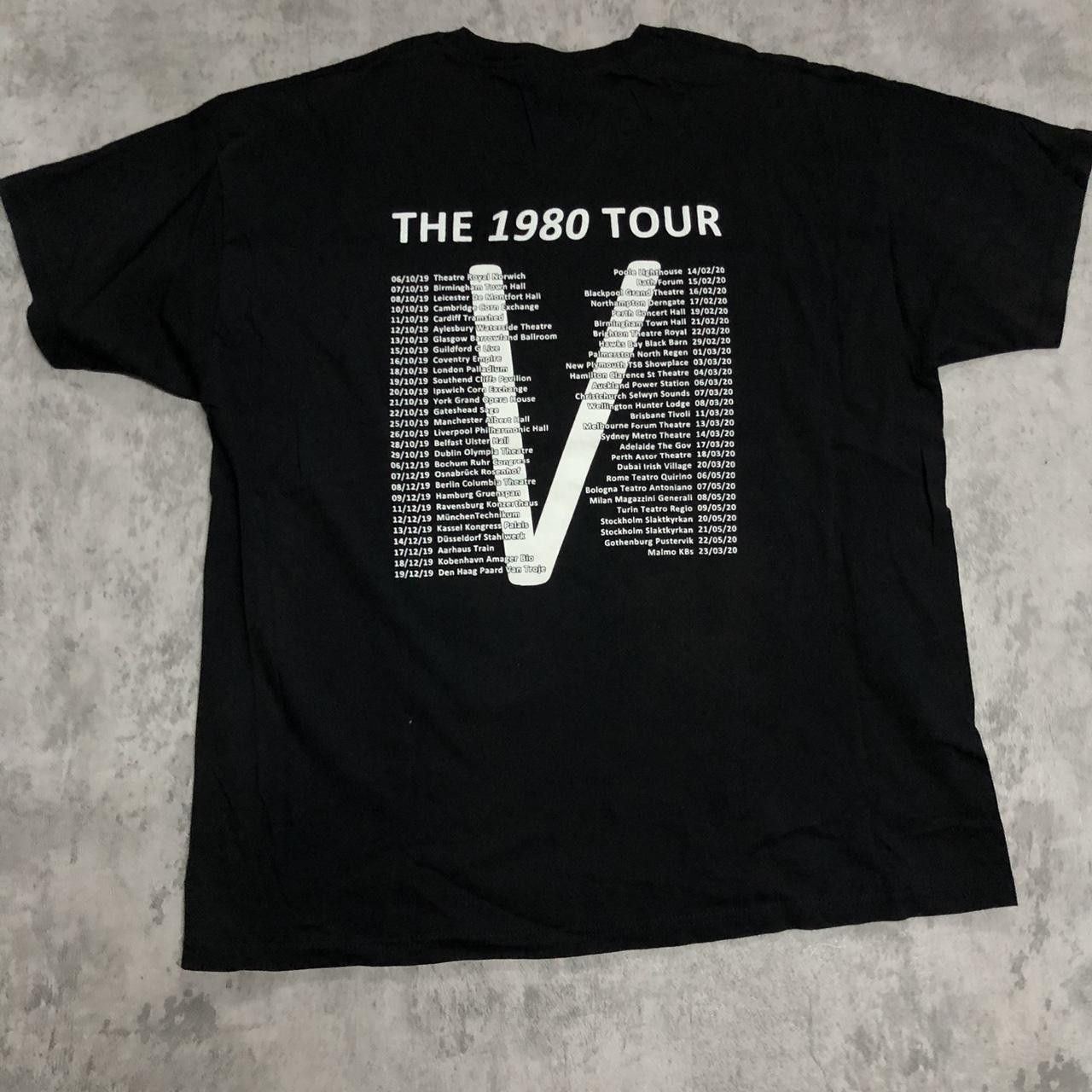Fruit Of The Loom 1980s Midge Ure black T-shirt #music Size US XL / EU 56 / 4 - 4 Thumbnail
