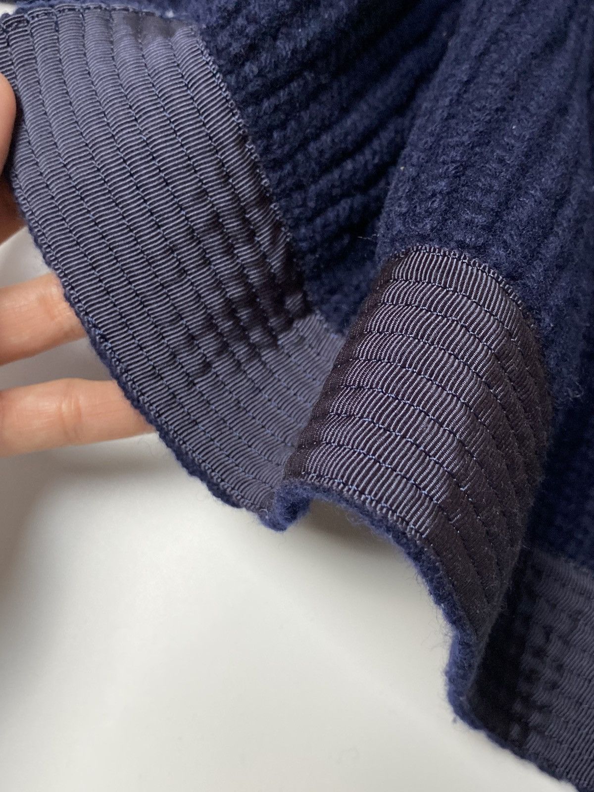Sacai SACAI - Sacai 1291 Navy Wool Knit Cardigan Sweater Size S / US 4 / IT 40 - 10 Thumbnail