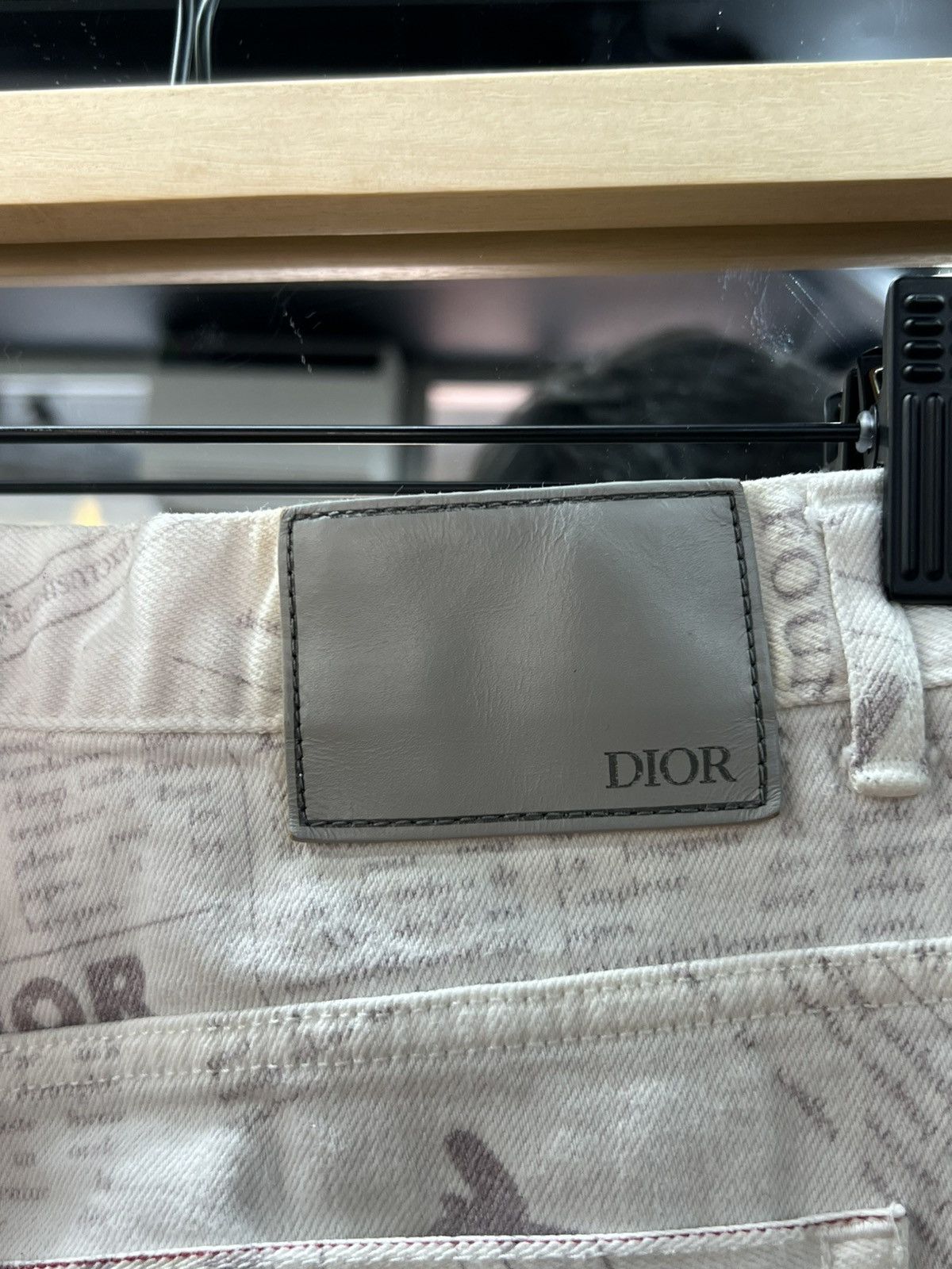 Christian Dior Monsieur Dior Newspaper Print Jeans Size 29 Size US 29 - 3 Thumbnail