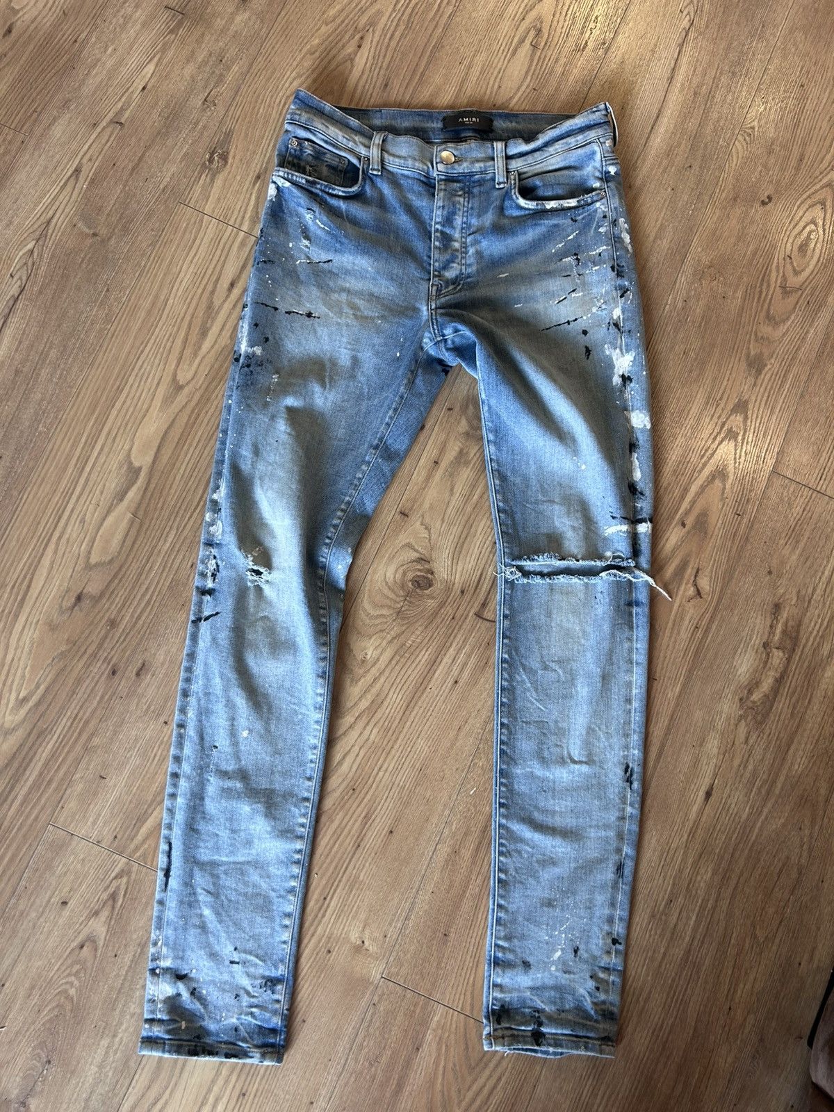 Amiri amiri clay indigo painter distressed jeans Size US 32 / EU 48 - 1 Thumbnail