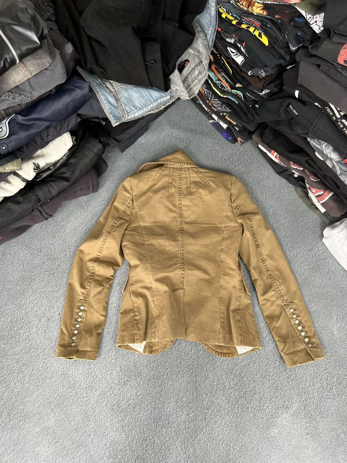 Hysteric Glamour Vintage 00s Napoleon Hussar Military Denim Jacket Y2K Size M / US 6-8 / IT 42-44 - 8 Thumbnail