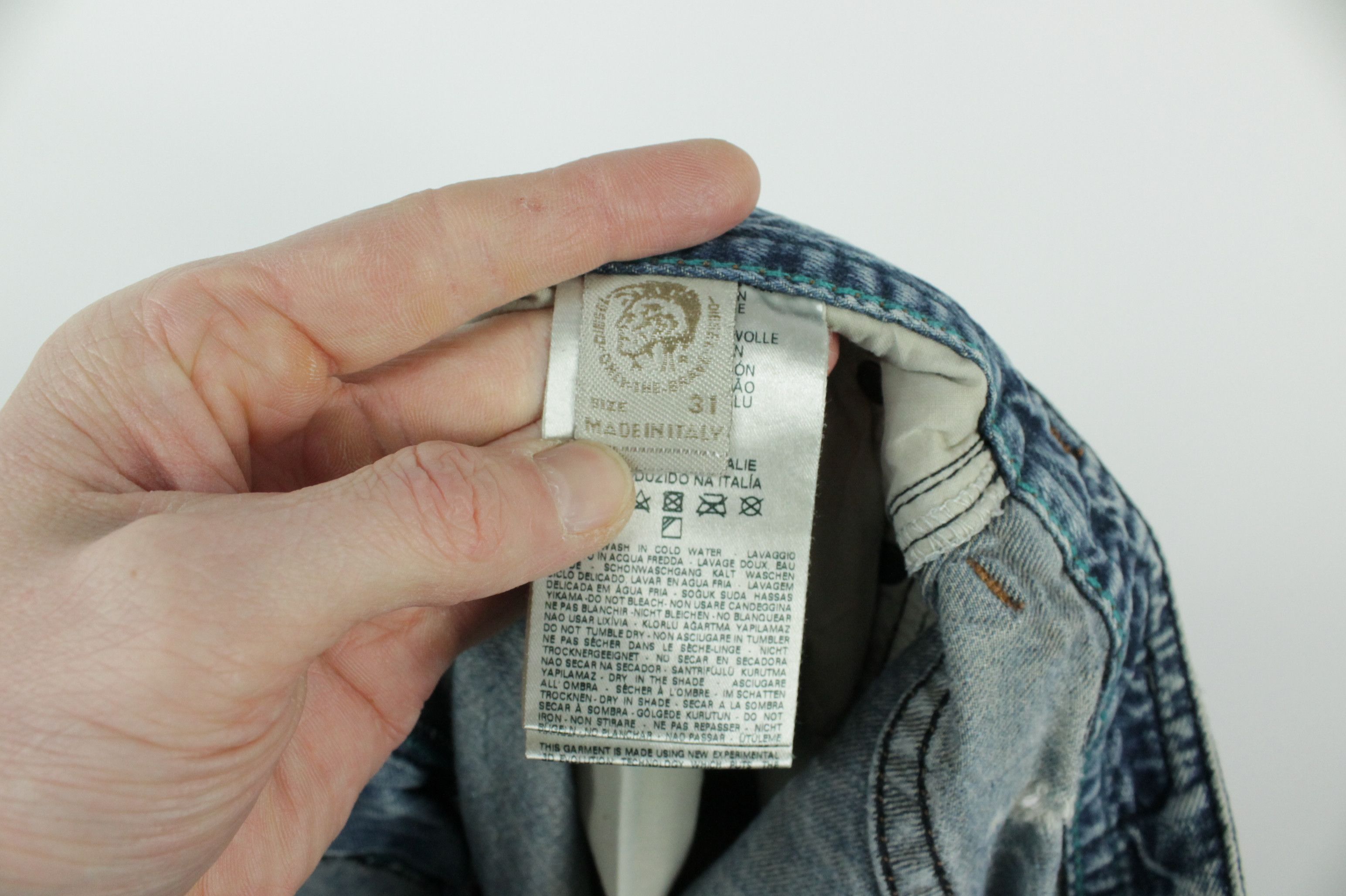 Diesel Diesel Thavar 0816k Slim Fit Distressed Denim Jeans Size US 31 - 9 Thumbnail