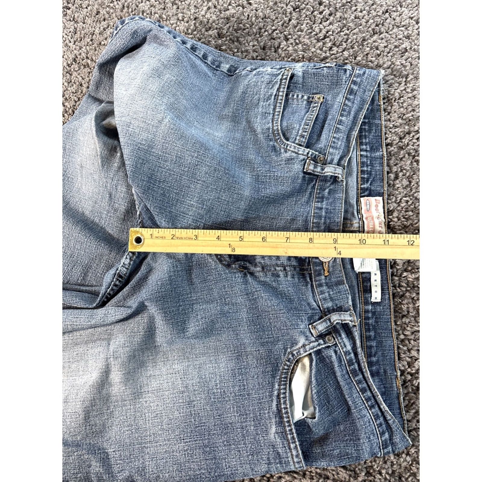 Old Navy VINTAGE Old Navy Jeans Womens Bootcut Distressed Low Rise Blue 36x29 Med Wash 28in Inseam Mens? No Size 25" / US 0 / IT 36 - 5 Thumbnail