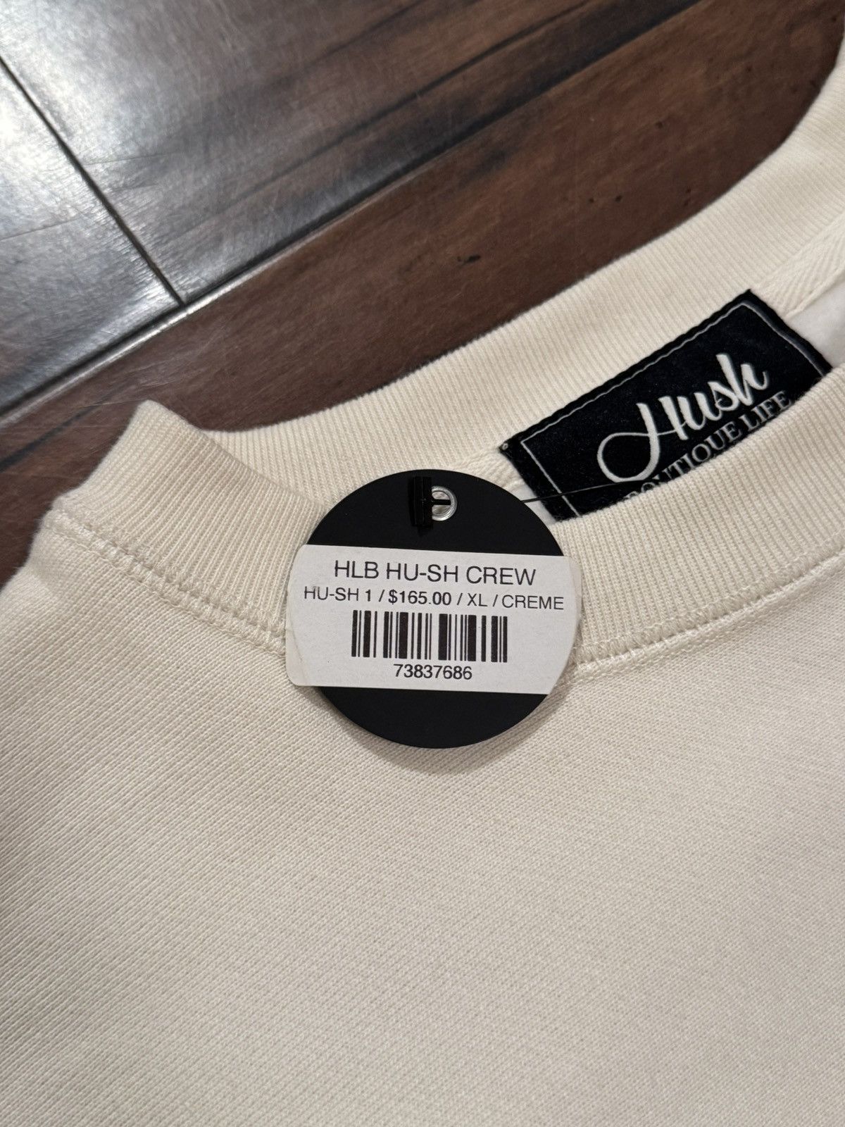 Other DEADSTOCK Hush Life Boutique Creme Crewneck ‘Hu-sh’ Size US XL / EU 56 / 4 - 7 Thumbnail