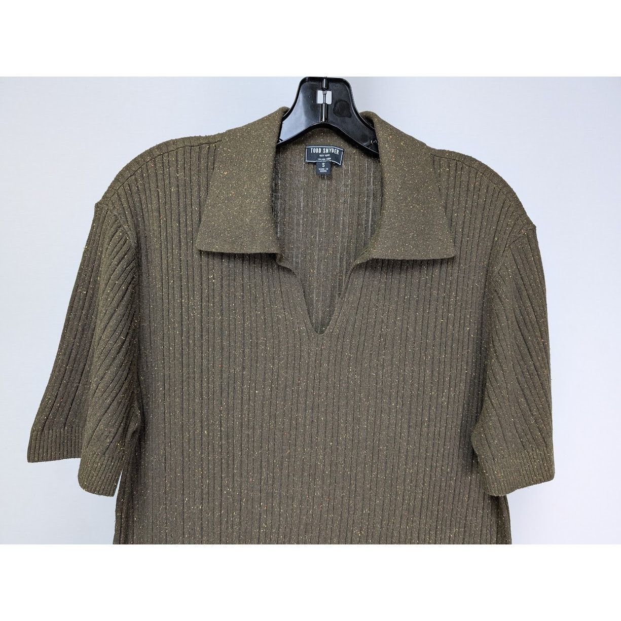 Todd Snyder o1rshd1 CC20 Short Sleeve Polo Shirt in Khaki Size US S / EU 44-46 / 1 - 4 Thumbnail