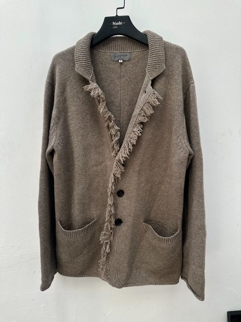 Yohji Yamamoto Yohji Yamamoto 08 Aw Fringed Cardigan Jacket 2503-Nextarrow Size US L / EU 52-54 / 3 - 2 Thumbnail