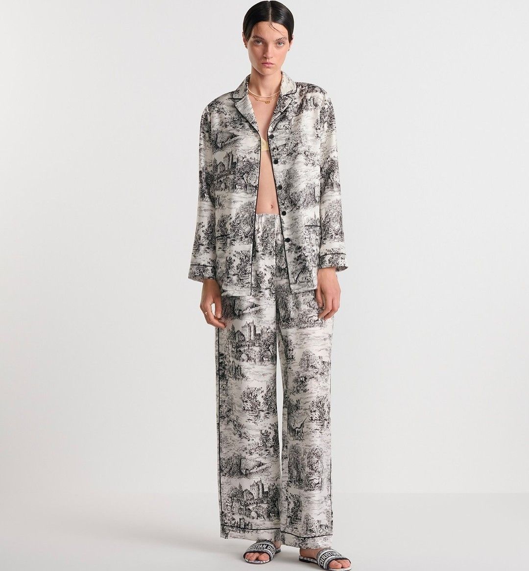 Dior o1bcso1str0126 Pants in Silk Size 26" / US 2 / IT 38 - 5 Thumbnail