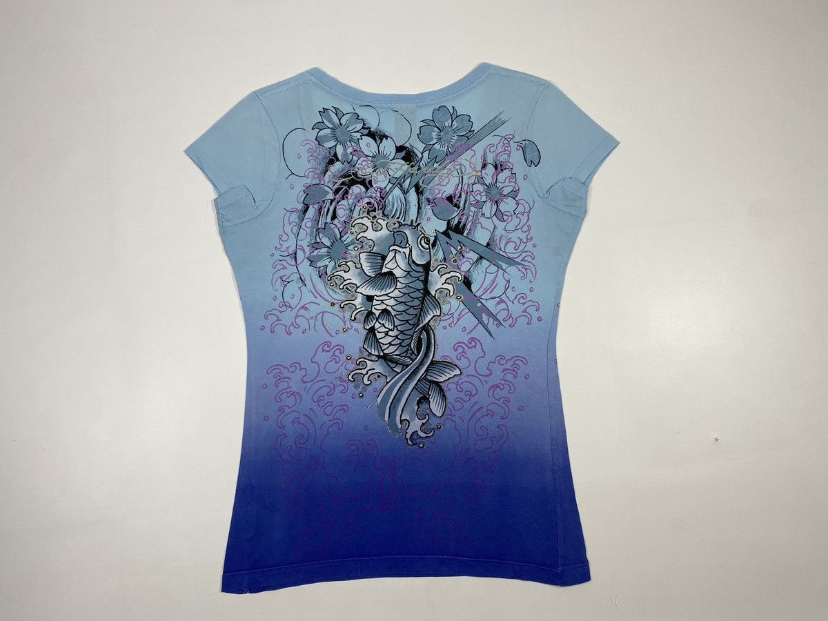 Ed Hardy 🔥LASTDROP🔥 Ed Hardy Carp Koi Fish Flowers Water t-shirt Size L / US 10 / IT 46 - 20 Thumbnail