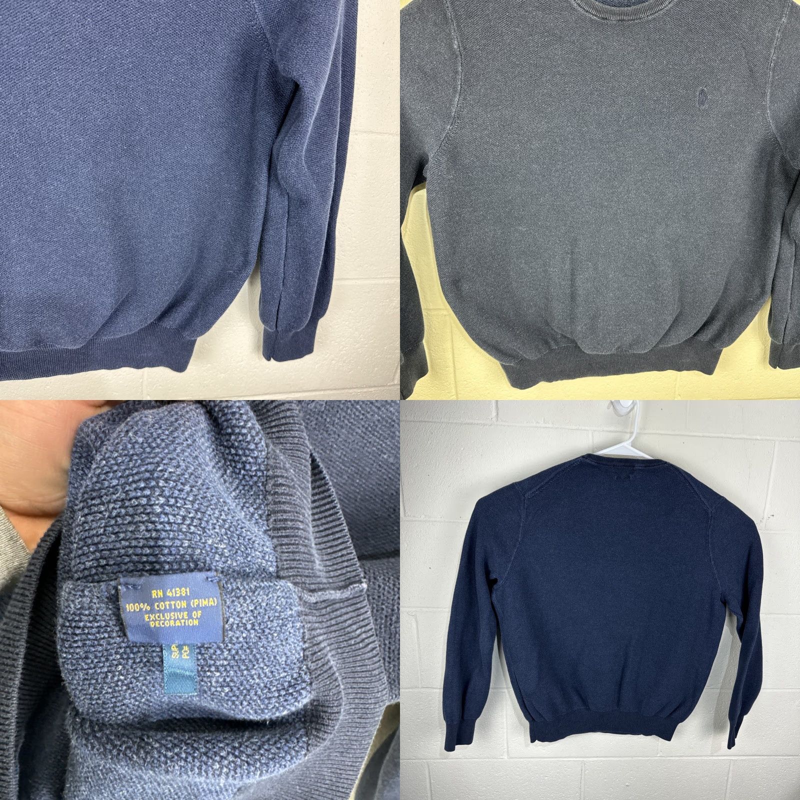 Ralph Lauren Polo Ralph Lauren Men's Knit Sweater XL Blue Crew Neck Pullover Casual Lightweight Outdoor Size US XL / EU 56 / 4 - 8 Thumbnail
