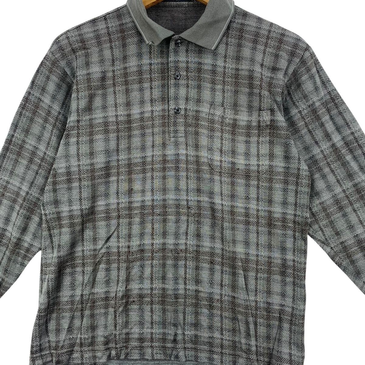 Valentino Vintage GIANNI VALENTINO ITALY Nova Checks Polo Tee Shirt Size US M / EU 48-50 / 2 - 3 Thumbnail