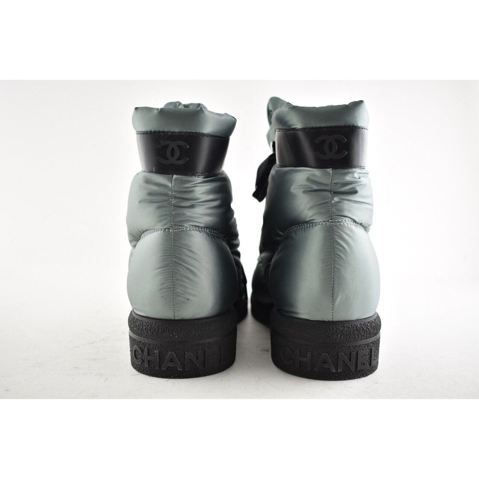 Chanel Chanel 18B Green Black Nylon CC Logo Coco Neige Snow Size US 12 / IT 42 - 10 Thumbnail