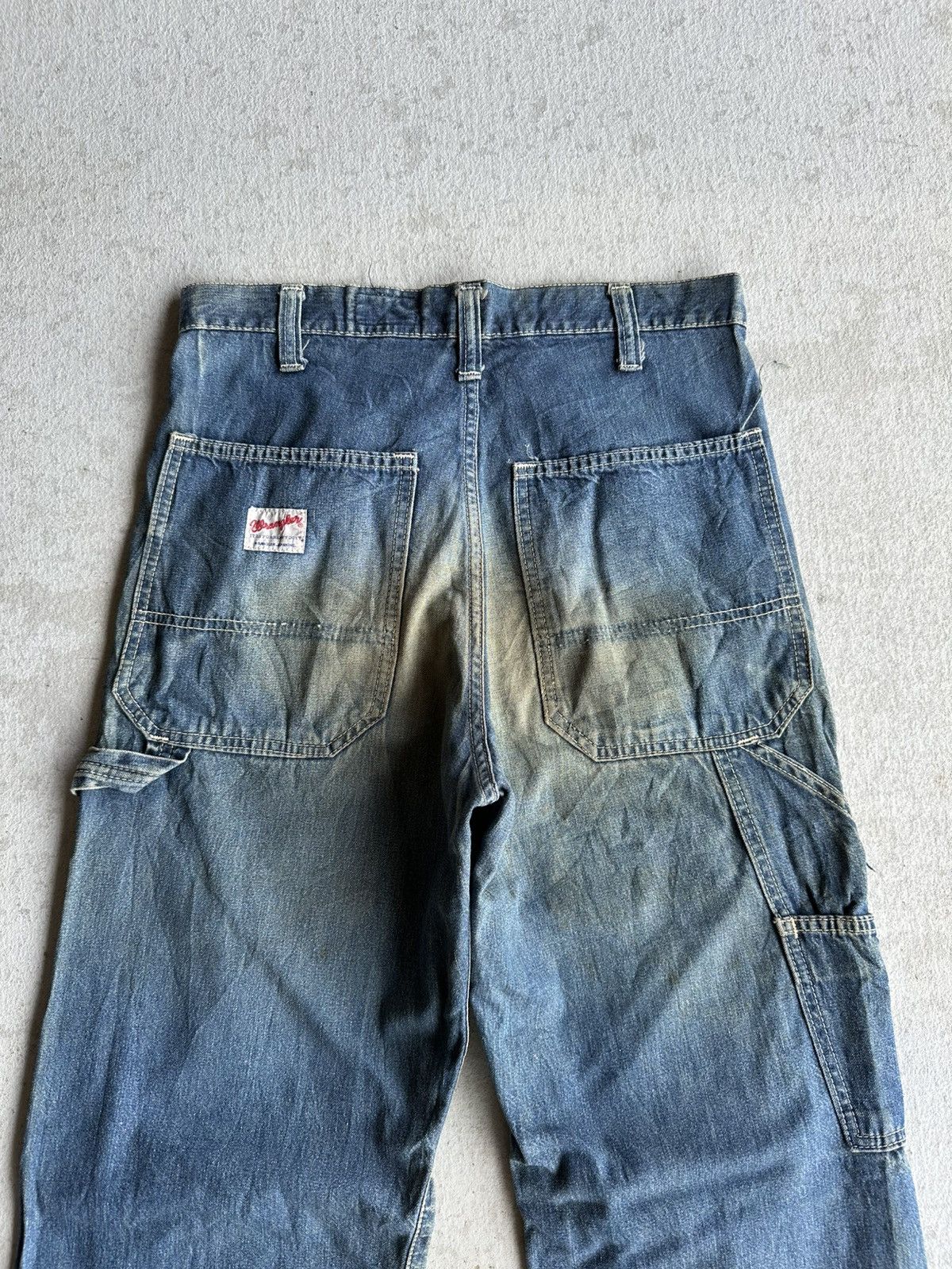 Japanese Brand W29 L32 🔥90’s Vtg WRANGLER Jeans Workwear Rusty Denim Pants Size US 29 - 9 Thumbnail