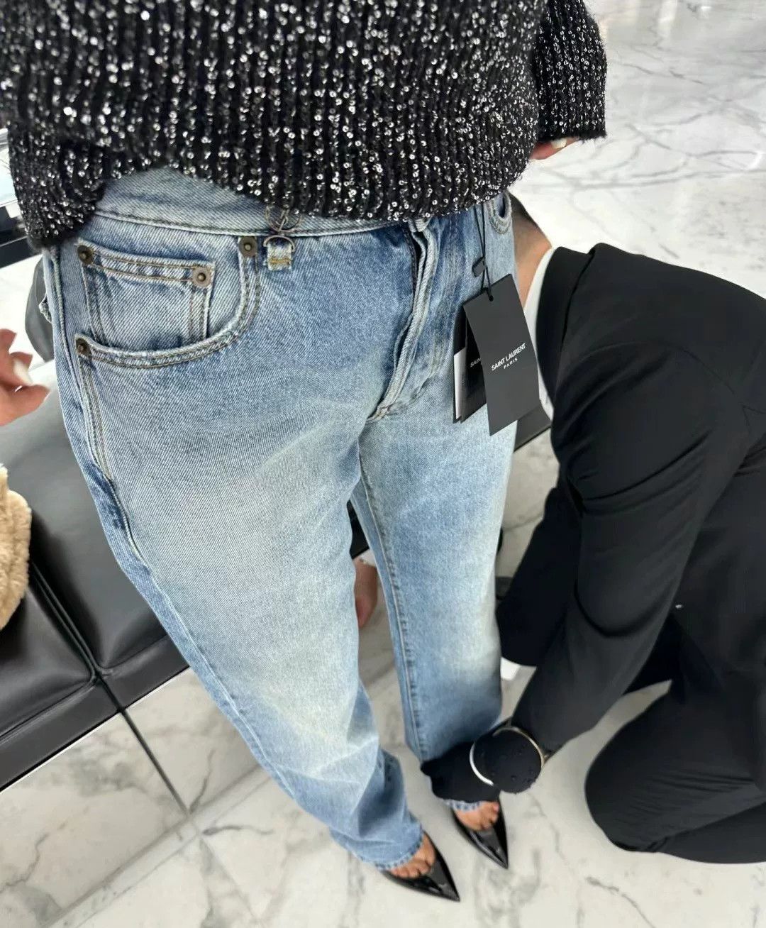 Saint Laurent Paris Saint Laurent 2023 FW Straight Jeans Size 29" - 1 Thumbnail