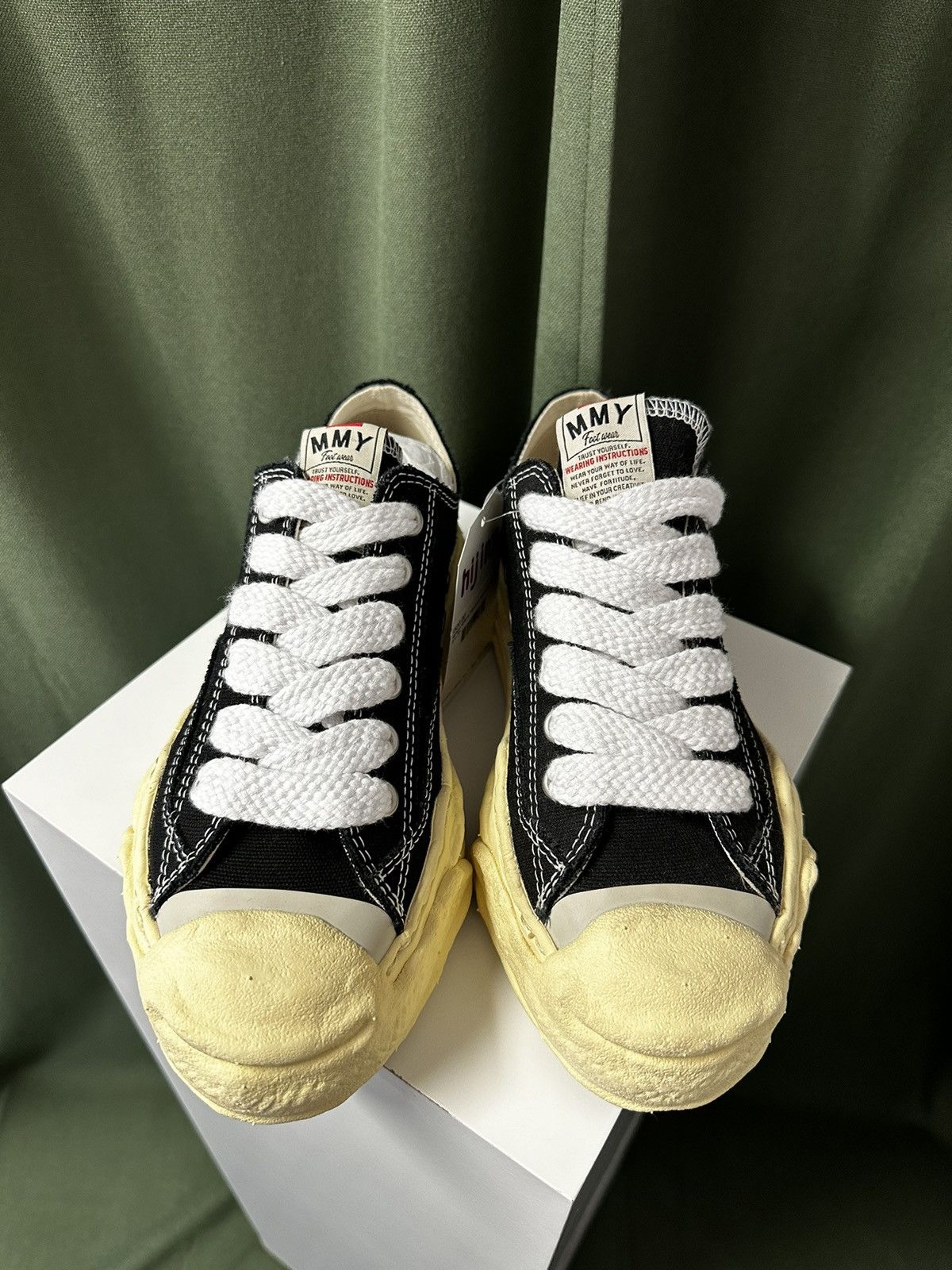 Maison MIHARA YASUHIRO MAISON MIHARA YASUHIRO "HANK VINTAGE SOLE CANVAS LOW" BLACK Size US 6.5 / EU 39-40 - 4 Thumbnail