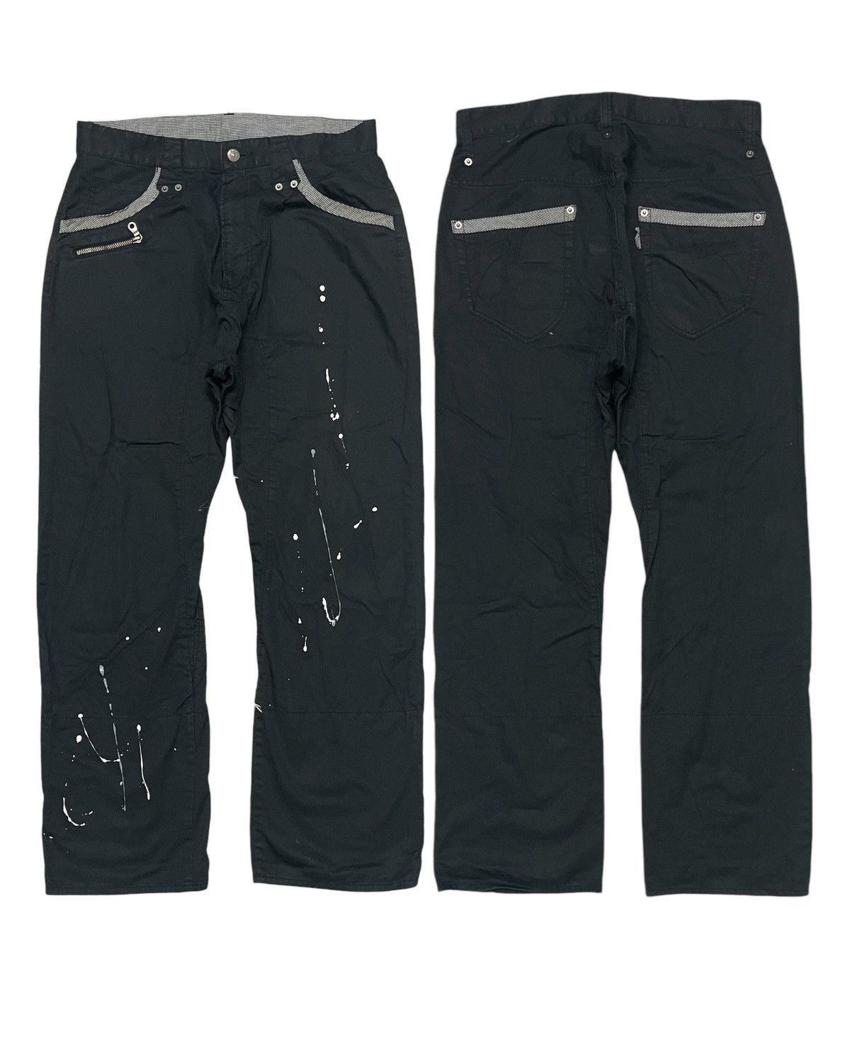 PPFM 2000s PPFM SPLASH PAINT PANT RARE DESIGN Size US 31 - 1 Thumbnail