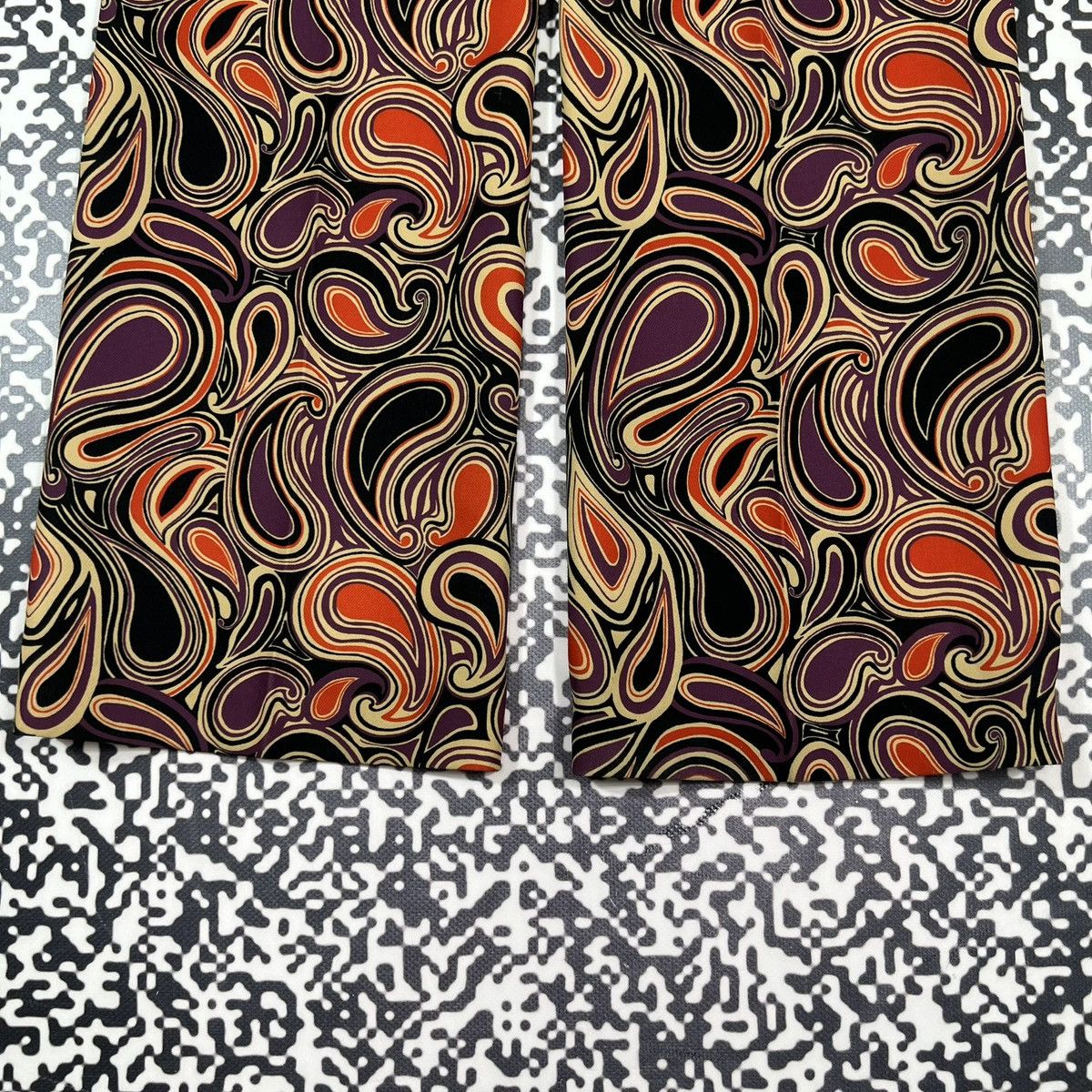 Vintage Raffaello Rossi Paisley Abstract Print Luxury Style Pants Size 27" / US 4 / IT 40 - 11 Thumbnail