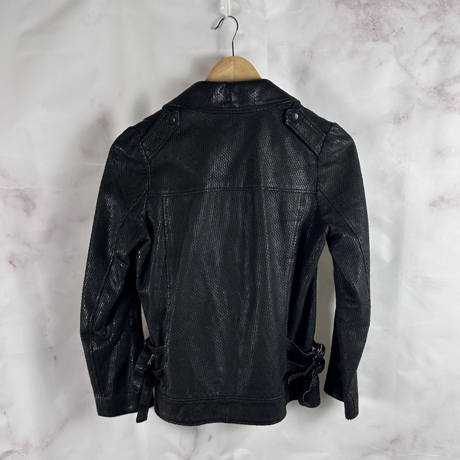 Hysteric Glamour Sheepskin Python Black Leather Riders Jacket Size US M / EU 48-50 / 2 - 11 Thumbnail