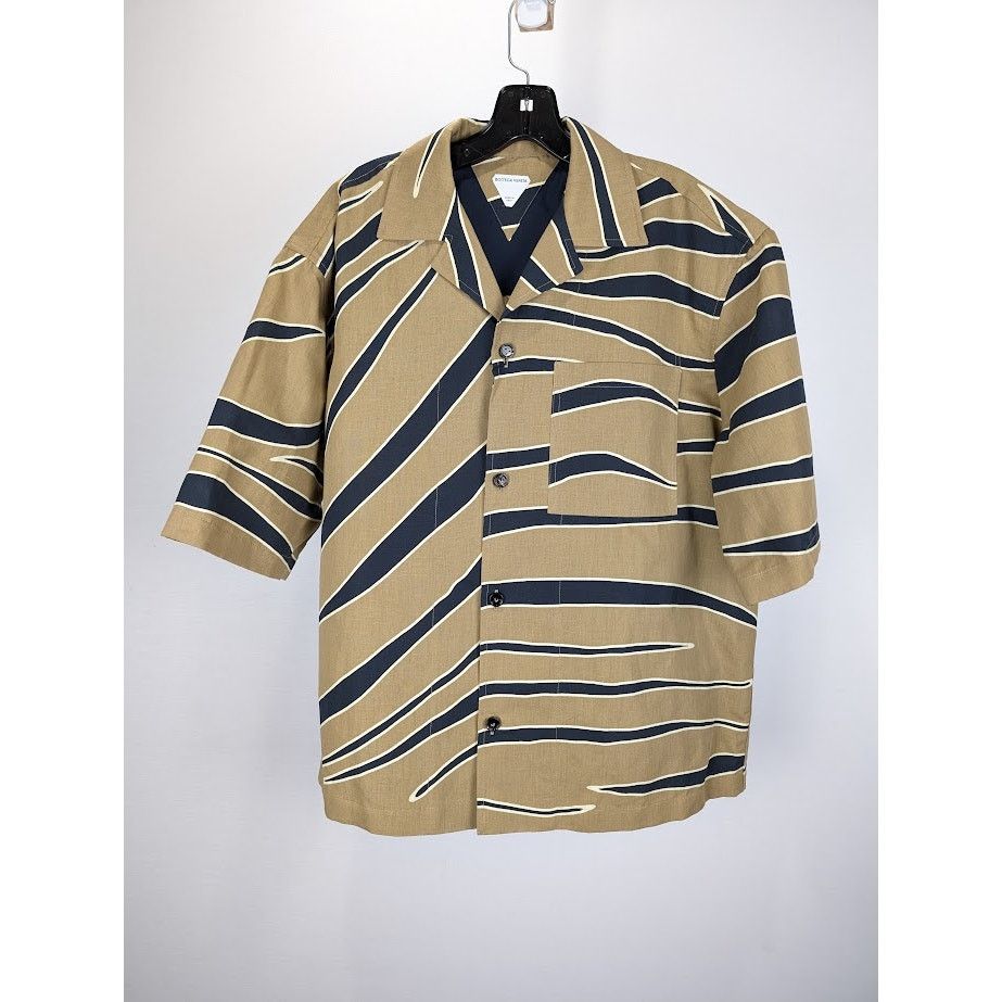 Bottega Veneta o1rshd1 Cotton Animal Print Shirt in Multicolor Size US M / EU 48-50 / 2 - 1 Thumbnail
