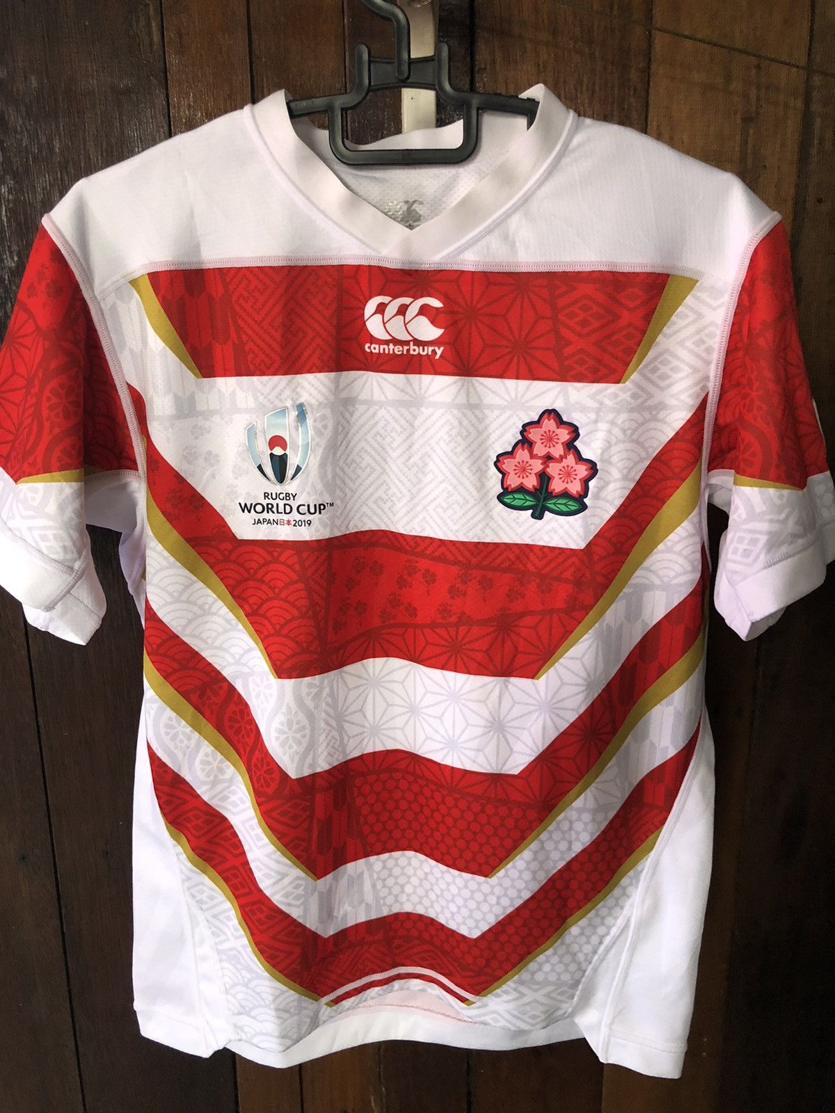 Edition Japan Grail🔥 “Kissyo” Japan RWC 19’ Home Jersey Cherry Blossom Size US M / EU 48-50 / 2 - 1 Thumbnail