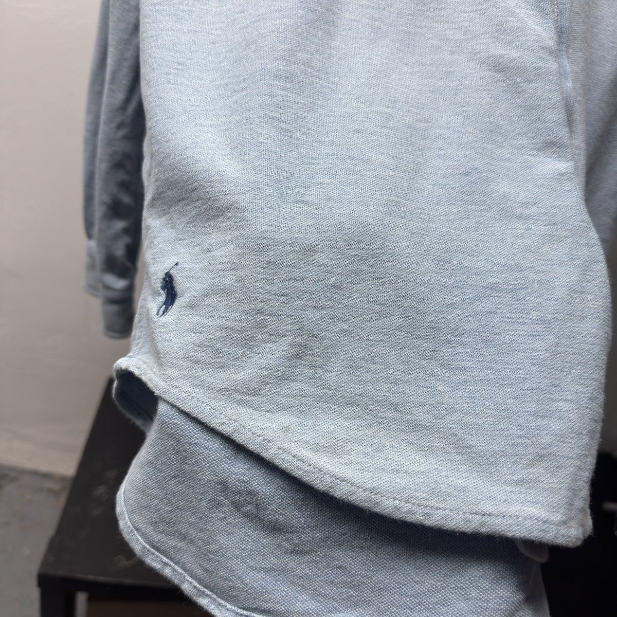 Polo Ralph Lauren Polo Ralph Lauren Indigo Chambray Knit Work Shirt Size US M / EU 48-50 / 2 - 8 Thumbnail