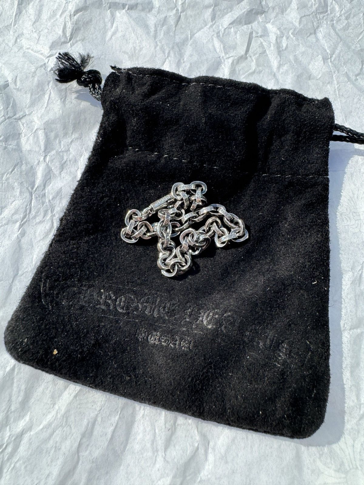 Chrome Hearts Paper Chain Bracelet Size ONE SIZE - 1 Thumbnail