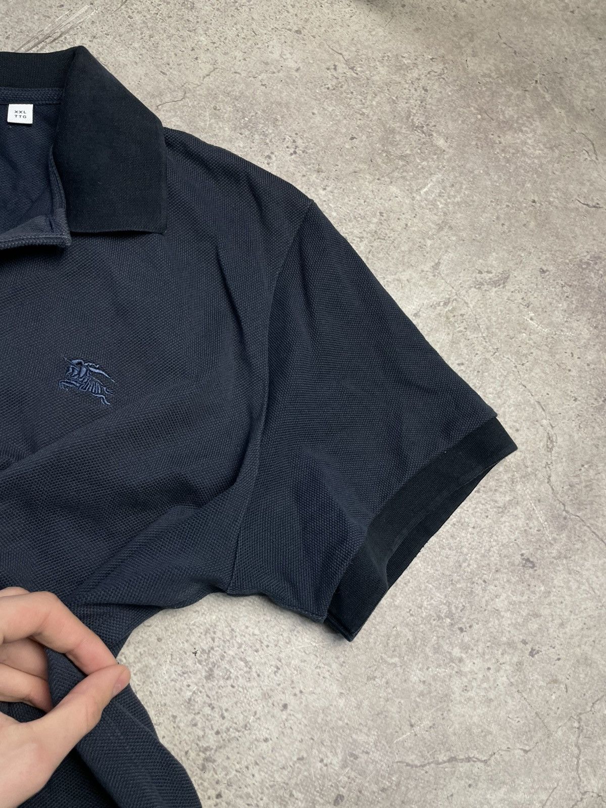 Burberry Navy Burberry Polo Shirt size XXL Size US XXL / EU 58 / 5 - 4 Thumbnail