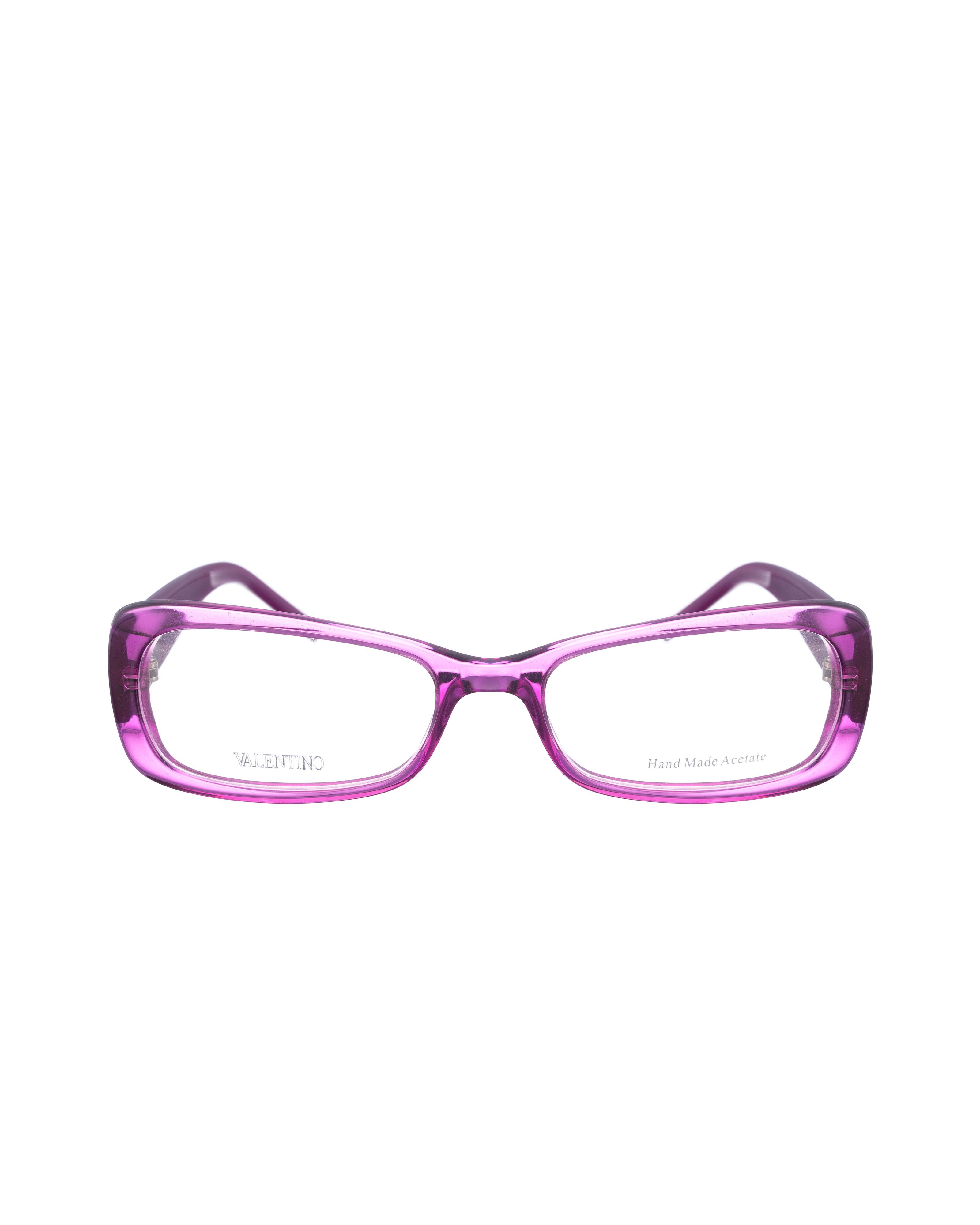 Valentino Valentino '90s Violet Magenta Clear Plastic Glasses Size ONE SIZE - 2 Thumbnail
