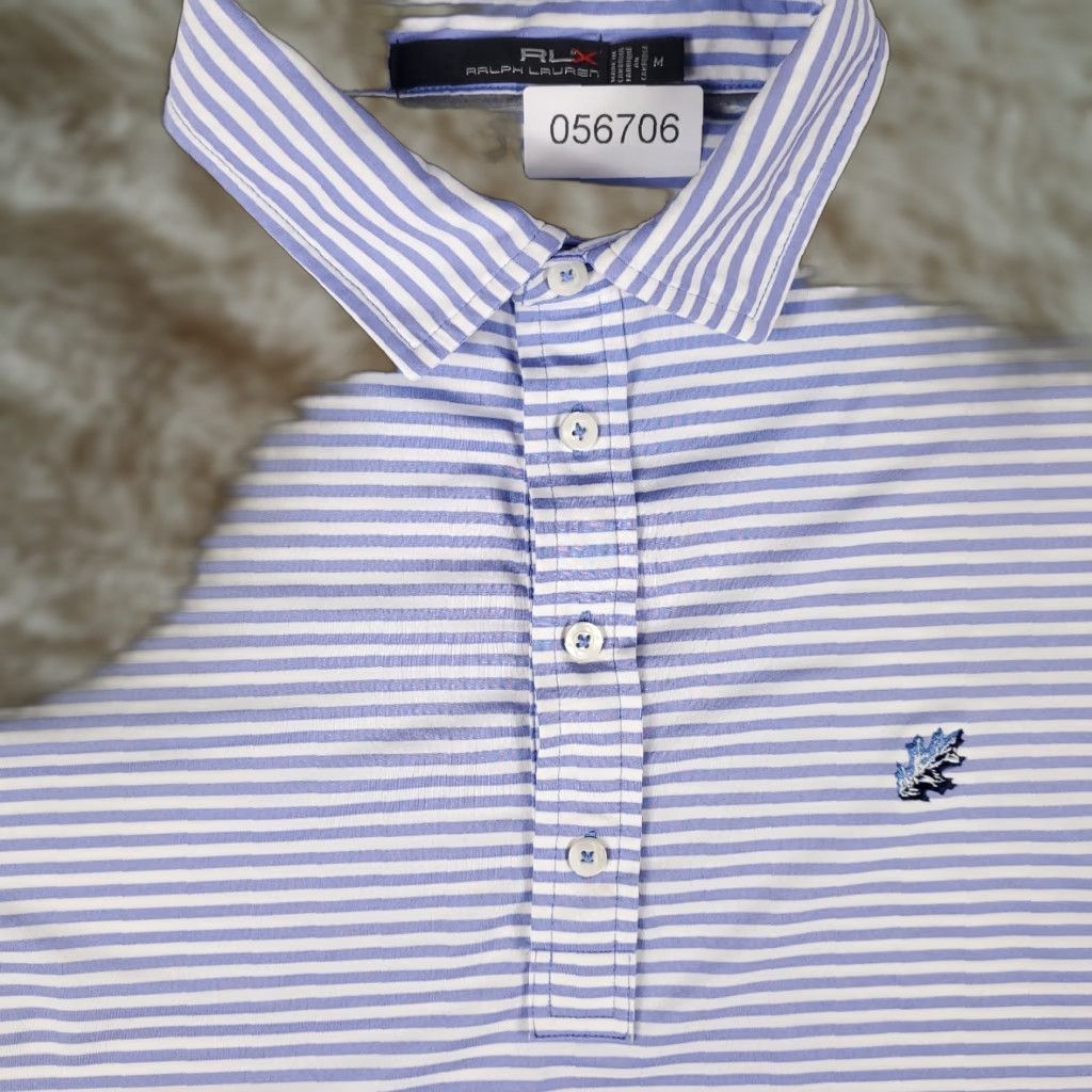 Ralph Lauren Ralph Lauren RLX Polo Shirt Mens M Blue Striped Classic American Preppy Sports Mens Size US M / EU 48-50 / 2 - 1 Thumbnail
