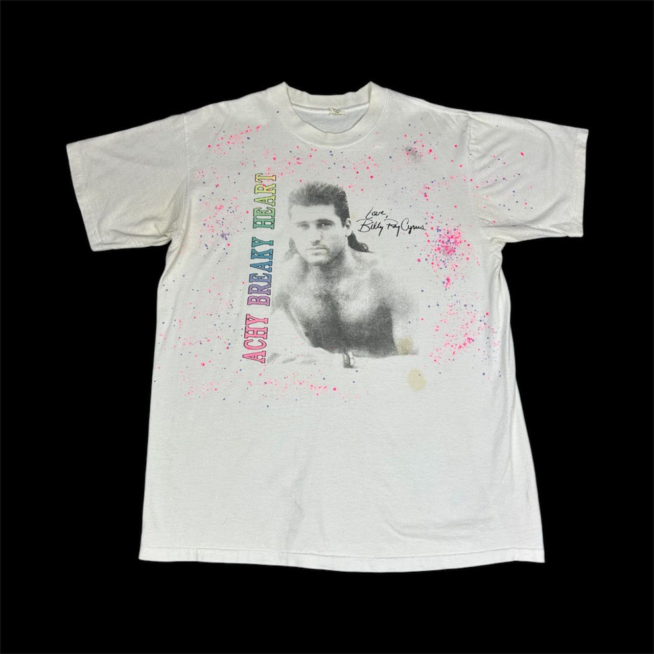 Band Tees Vintage 90’s “Achy Beaky Heart” Billy Ray Cyrus Graphic Tee Size US XL / EU 56 / 4 - 1 Thumbnail