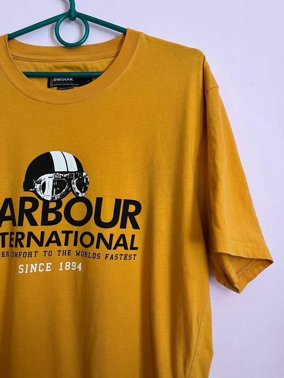 Barbour × Vintage Barbour International T-Shirt Mustard Yellow Size XL Size US XL / EU 56 / 4 - 3 Thumbnail