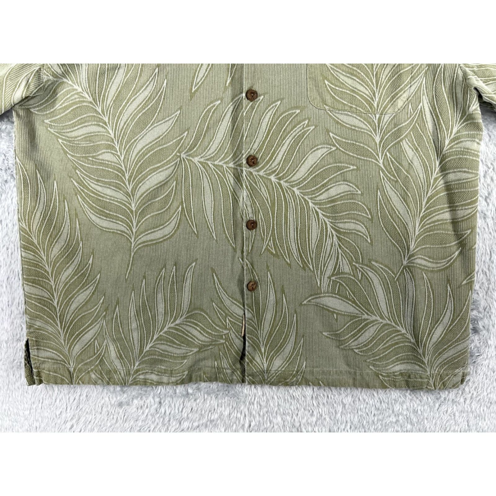 Vintage VINTAGE Jamaica Jaxx Shirt Button-Up XL Green Floral Silk Hawaiian Casual Mens Size US XL / EU 56 / 4 - 5 Thumbnail