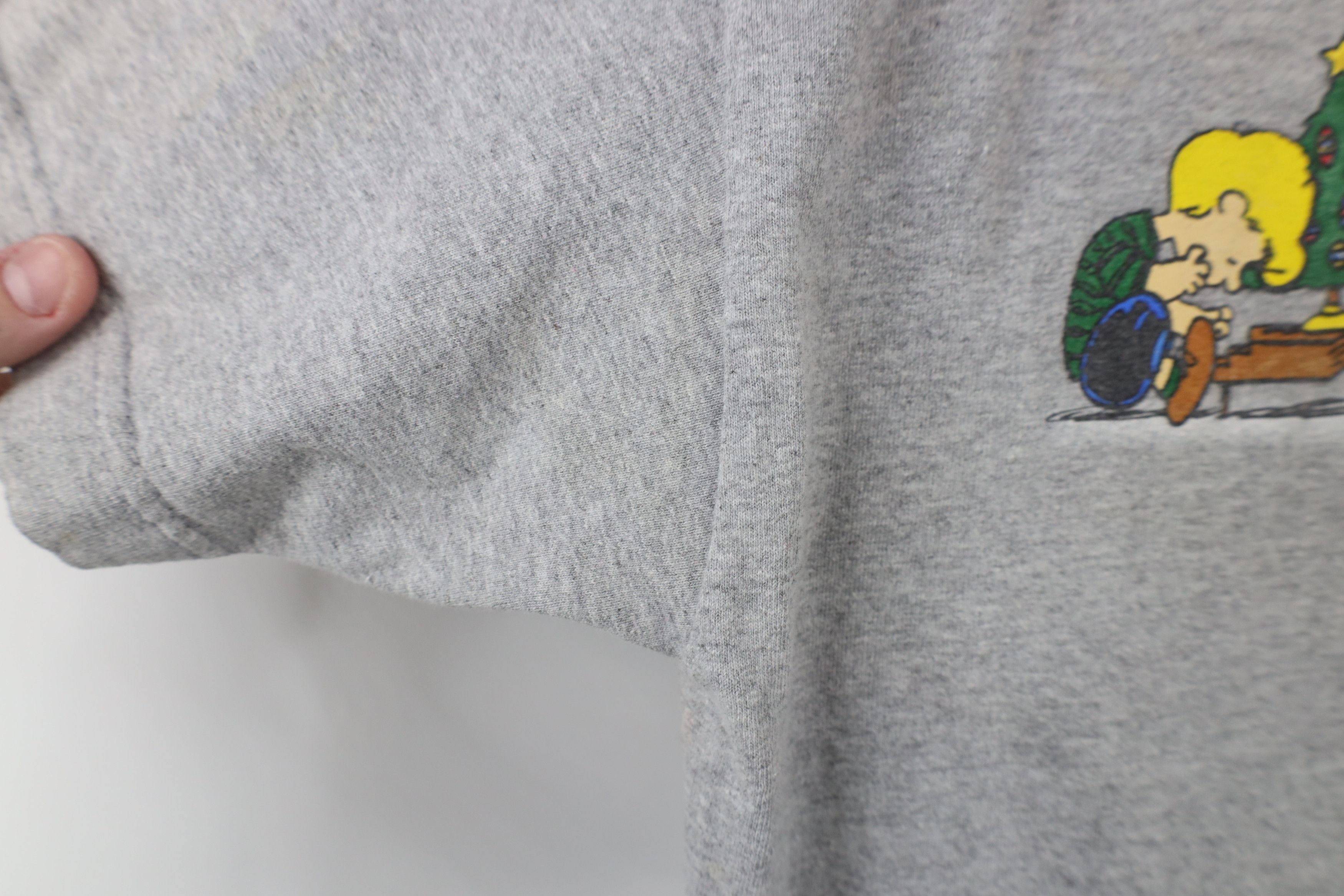 Vintage Vintage Y2K Peanuts Charlie Brown Christmas T-Shirt Gray Size US L / EU 52-54 / 3 - 6 Thumbnail