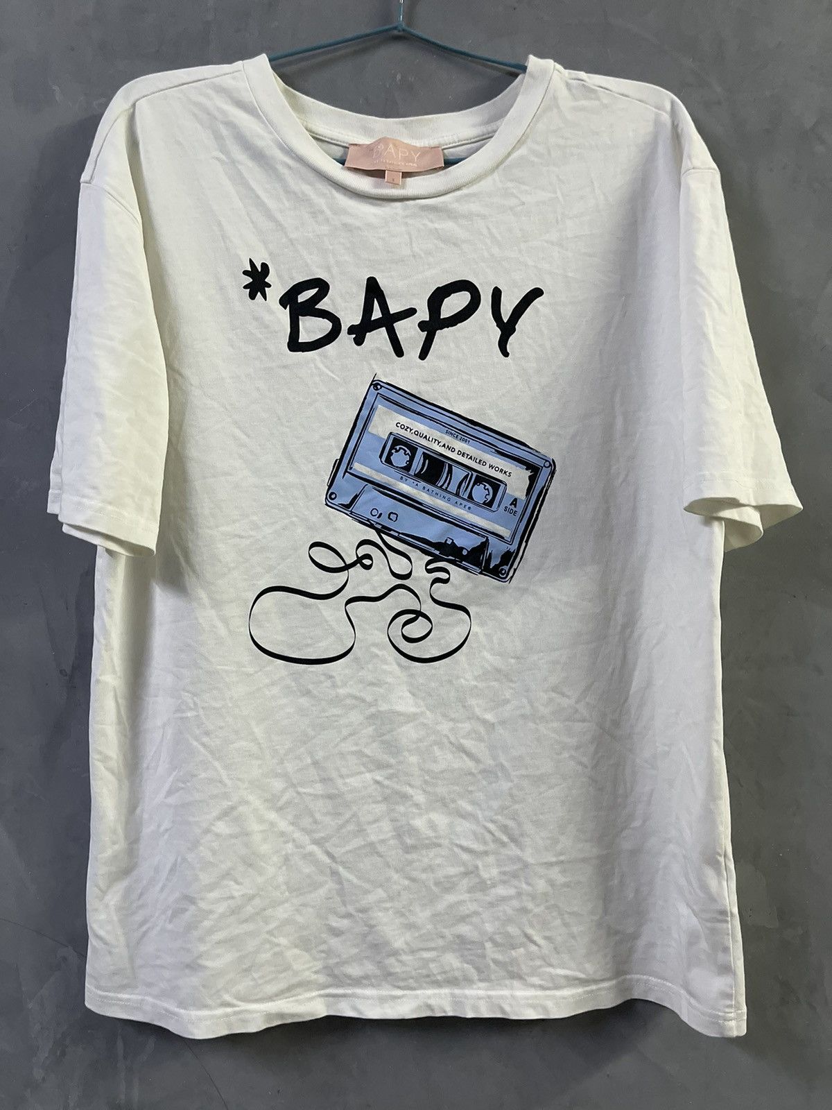 Bape BAPE Cassette Tape Graphic Boxy T-shirt Size L / US 10 / IT 46 - 1 Thumbnail