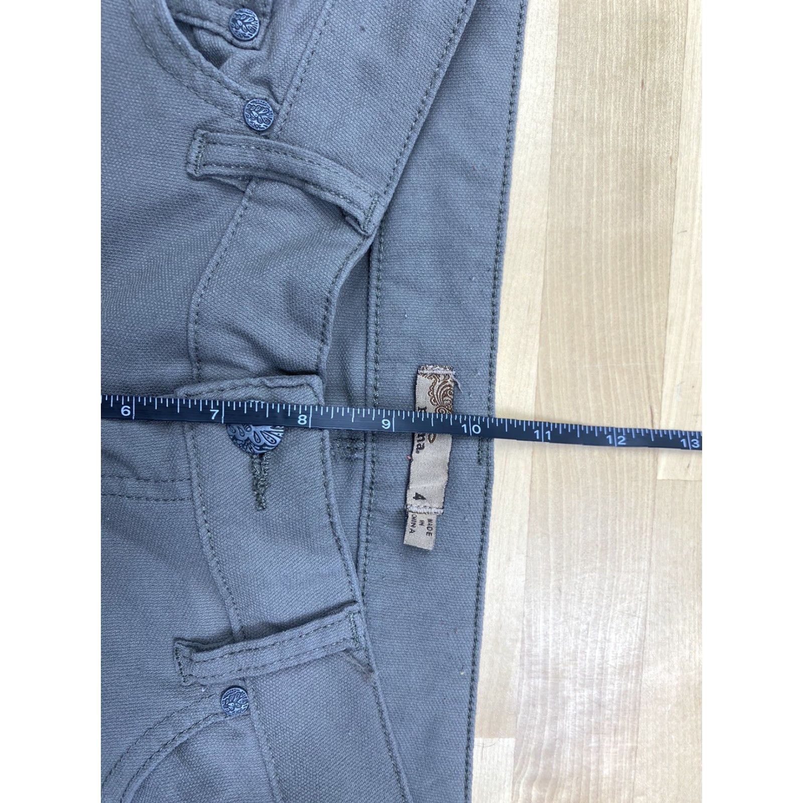 Prana prAna Womens Pants Slim Skinny Regular Solid Gray Chino Casual Size 4 Womens Size 27" / US 4 / IT 40 - 7 Thumbnail